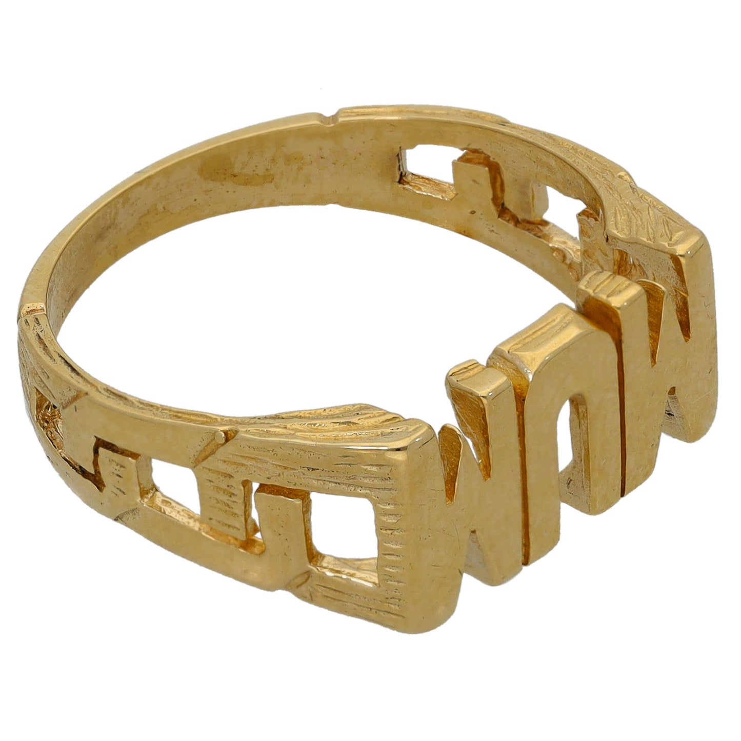 9ct Gold Mum Ring Size R