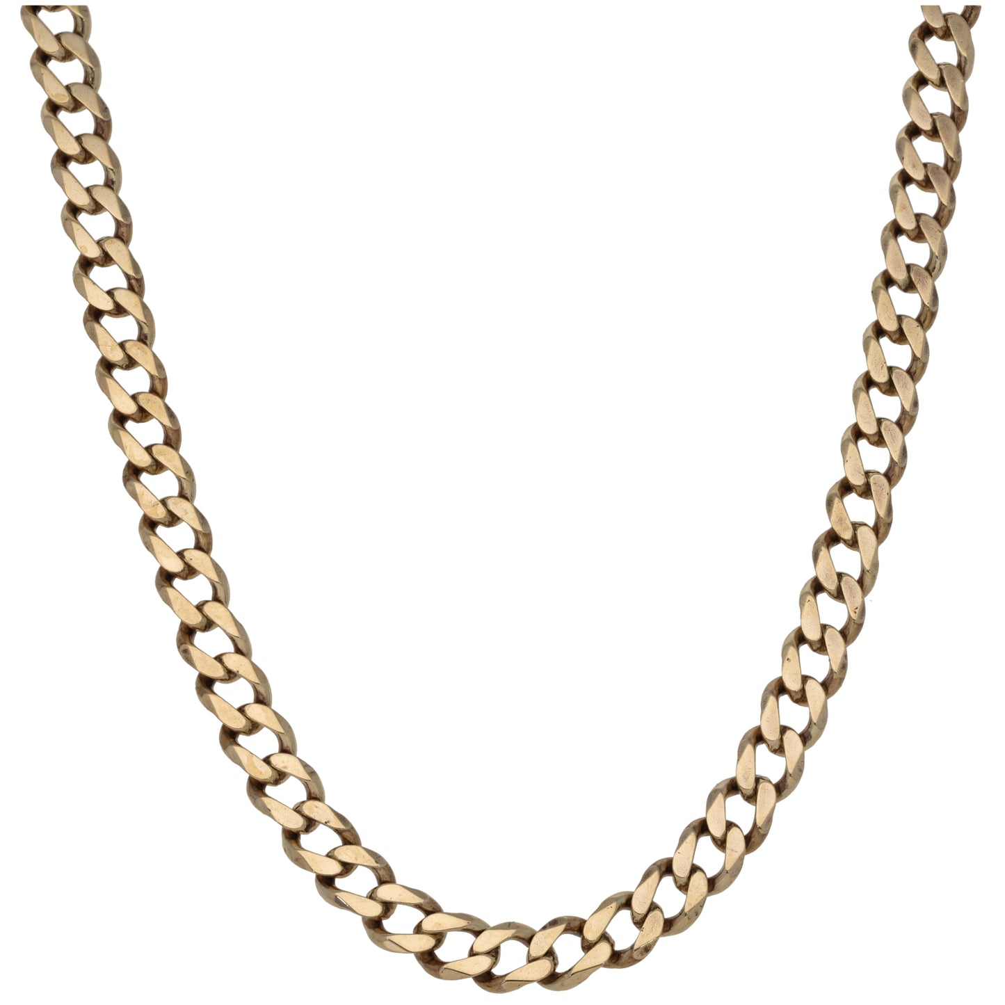 9ct Gold Curb Chain 22"