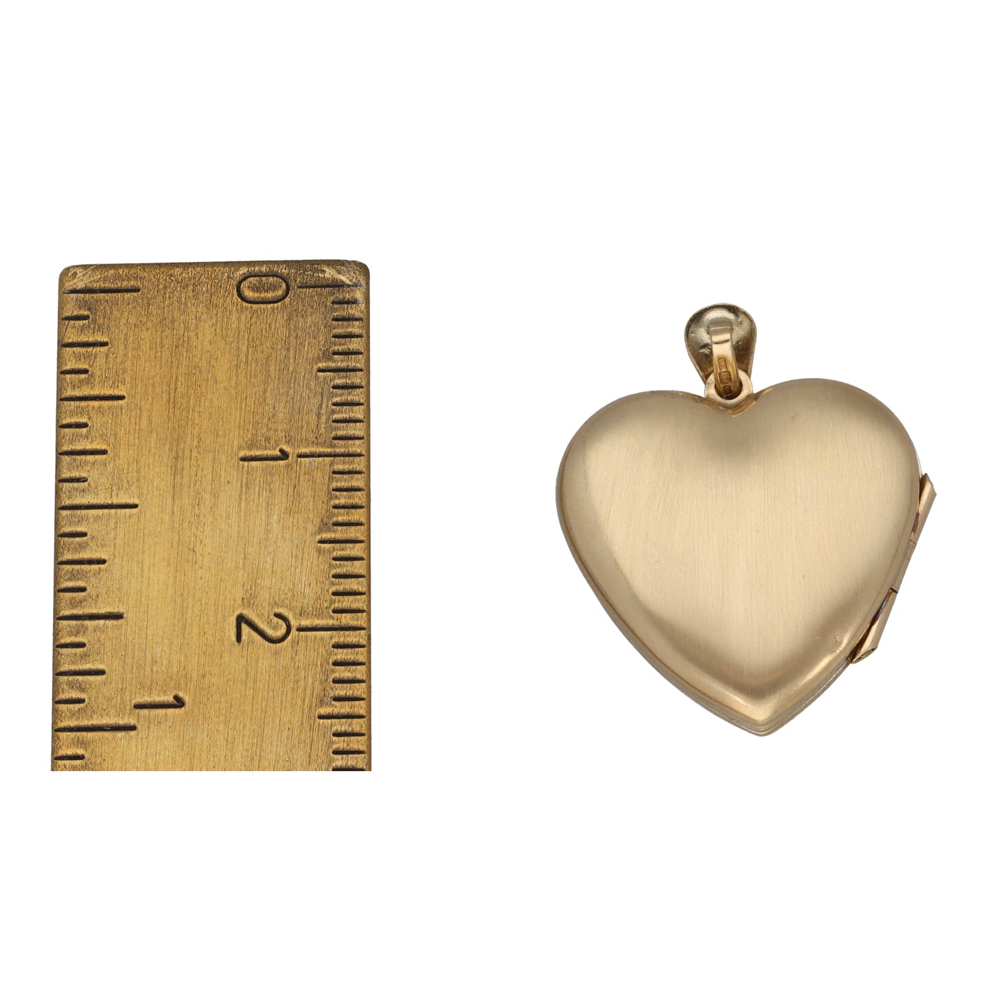 9ct Gold Patterned Locket Pendant