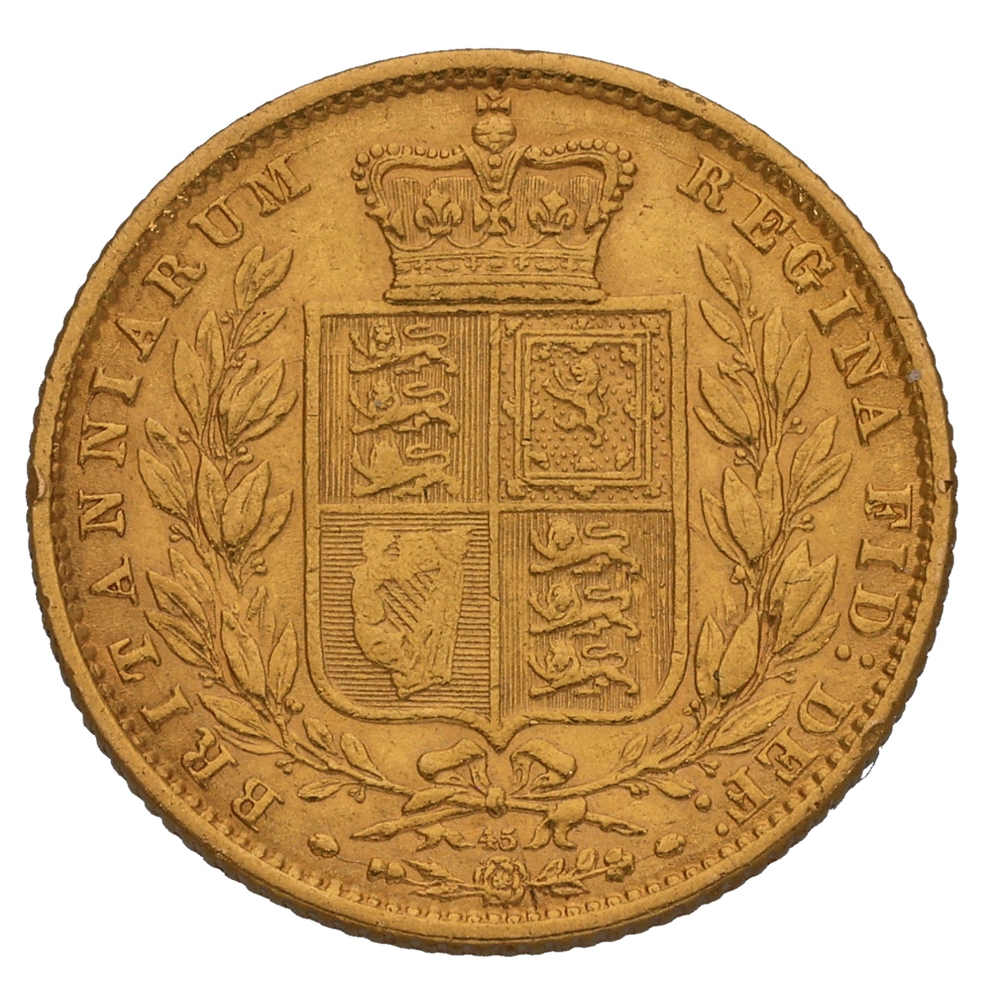 22ct Gold Queen Victoria Full Sovereign Coin 1872