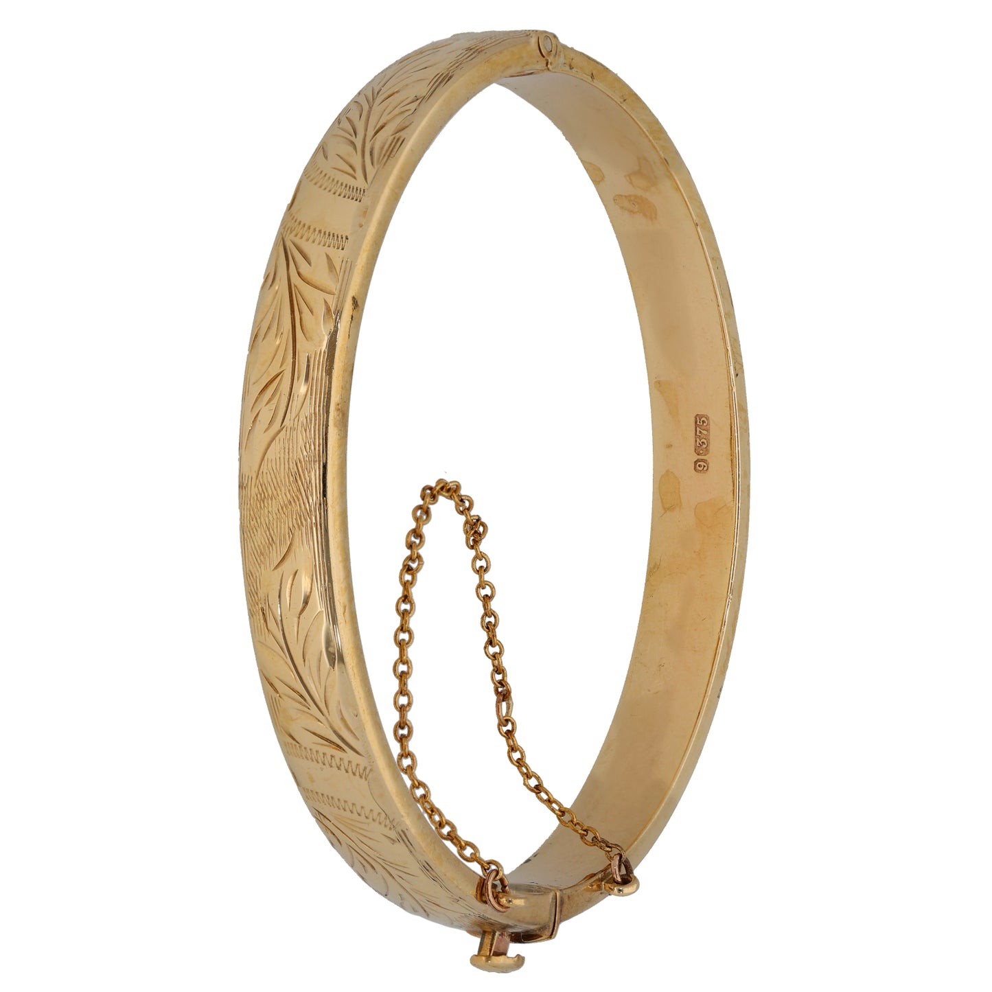 9ct Gold Hinged/Clasp Bangle