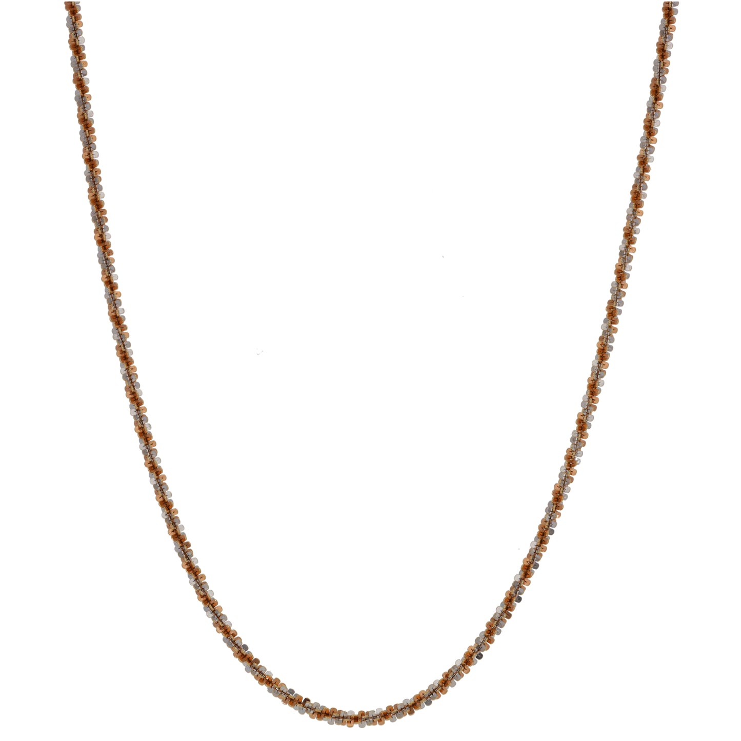 9ct Tricolour Gold Rope Chain 18"