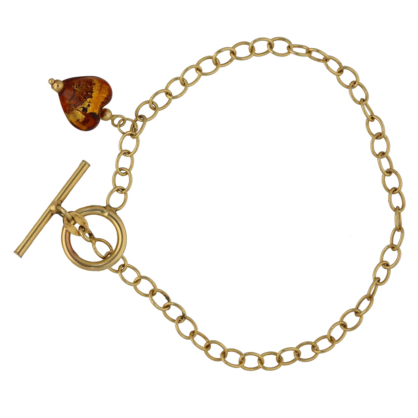 9ct Gold Imitation Charm Bracelet