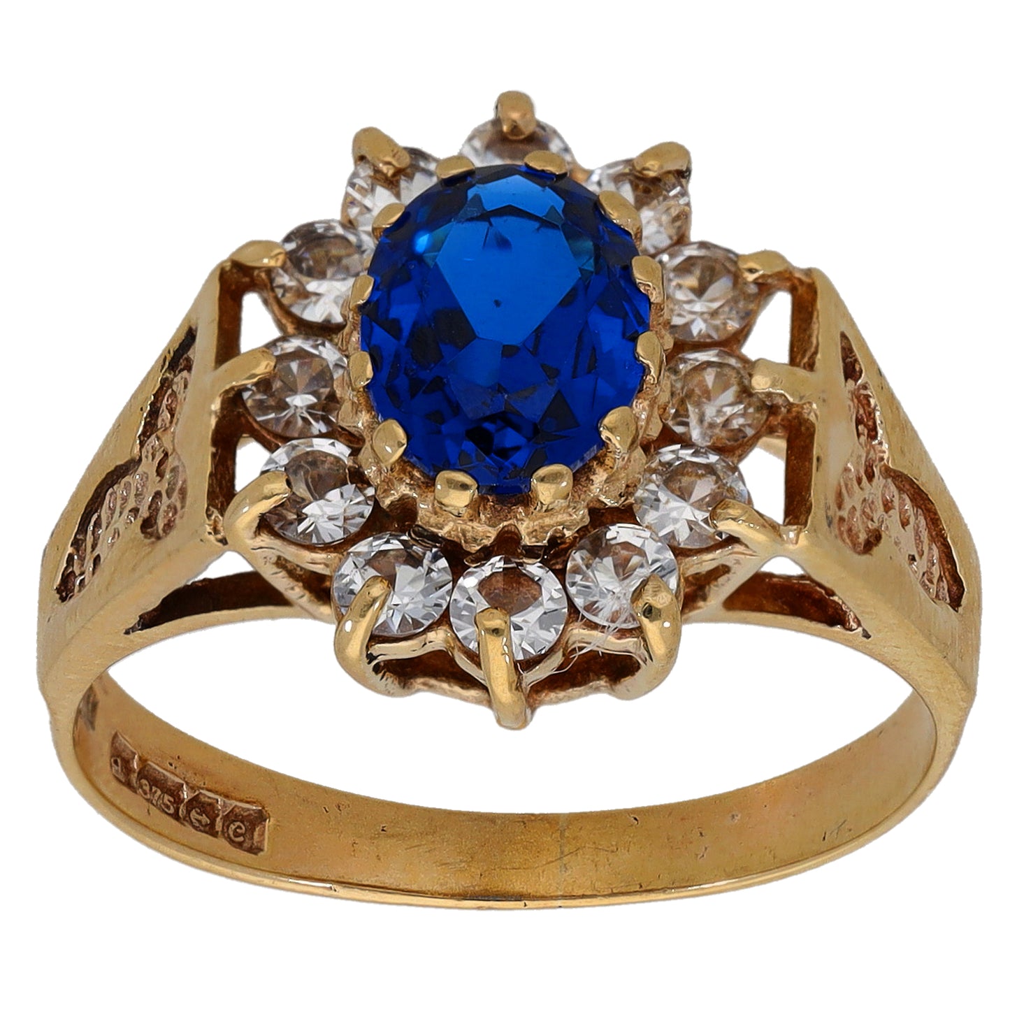 9ct Gold Imitation Dress/Cocktail Ring Size Q