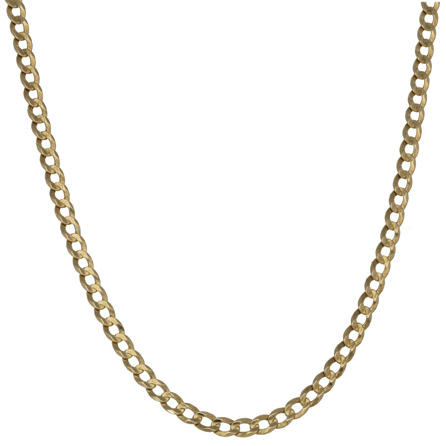 9ct Gold Curb Chain 22"