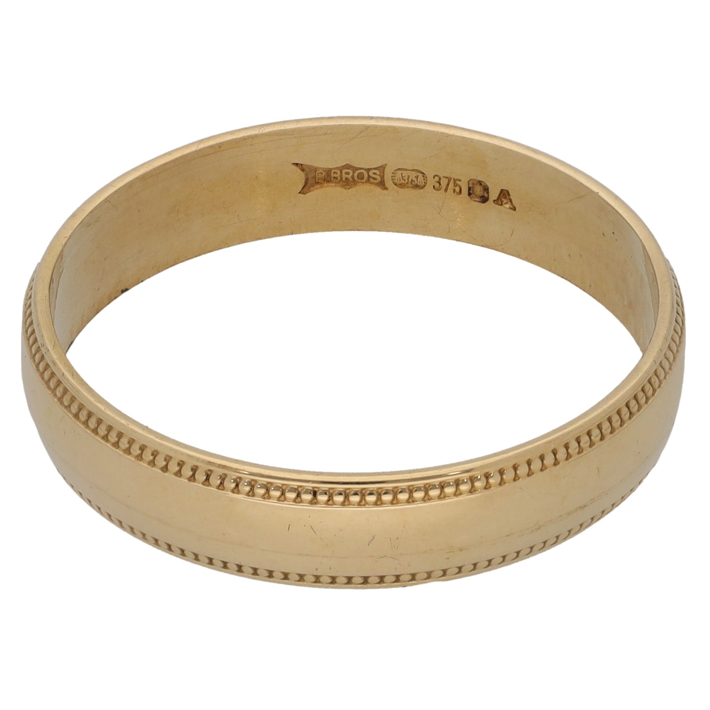 9ct Gold Plain Wedding Ring Size U