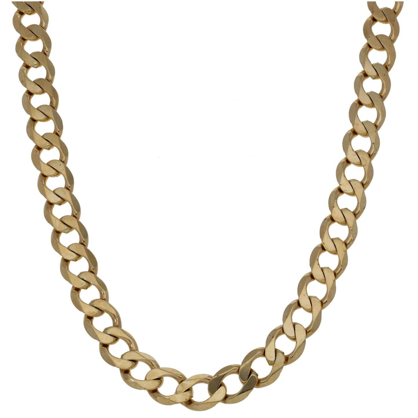 9ct Gold Curb Chain 22"