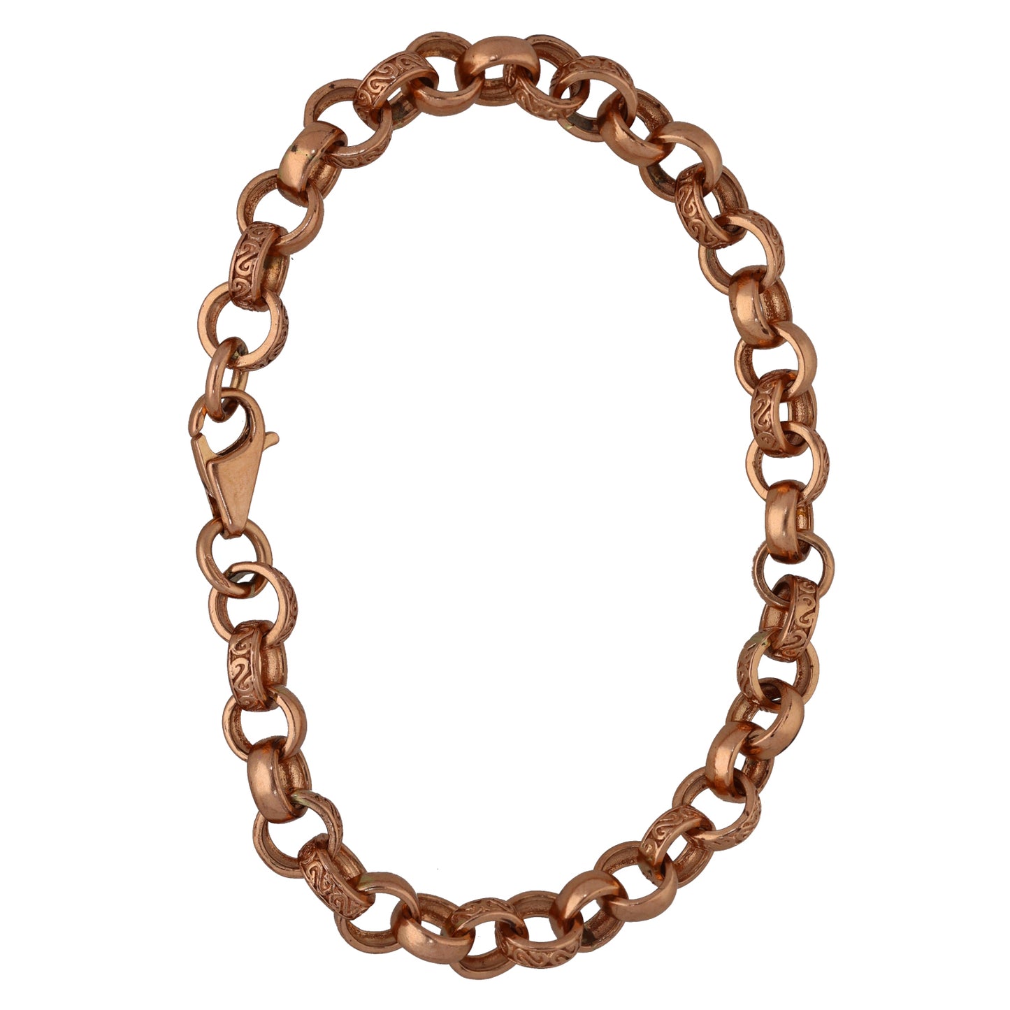 9ct Rose Gold Belcher Bracelet