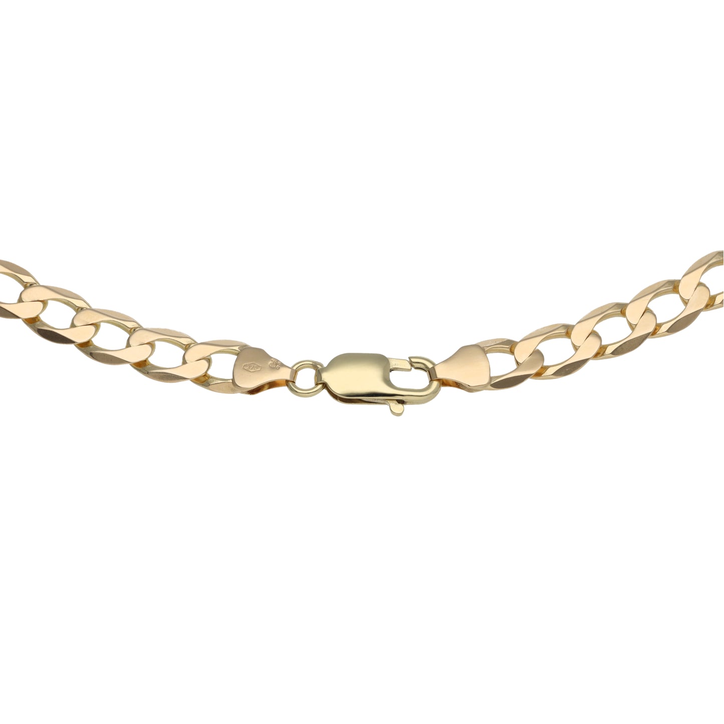 9ct Gold Curb Chain 22"
