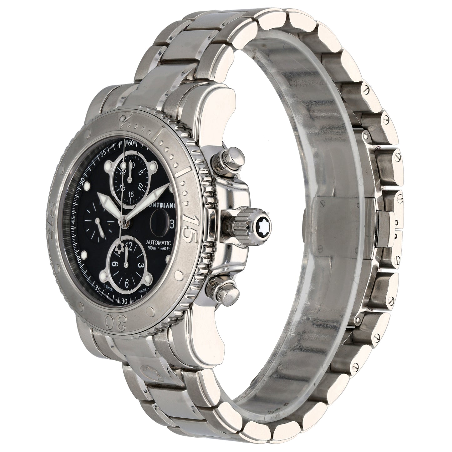 Montblanc Sport Chronograph 7179 44mm Stainless Steel Watch