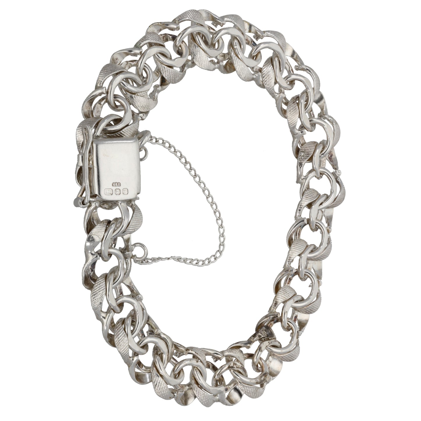 Sterling Silver Double Curb Bracelet