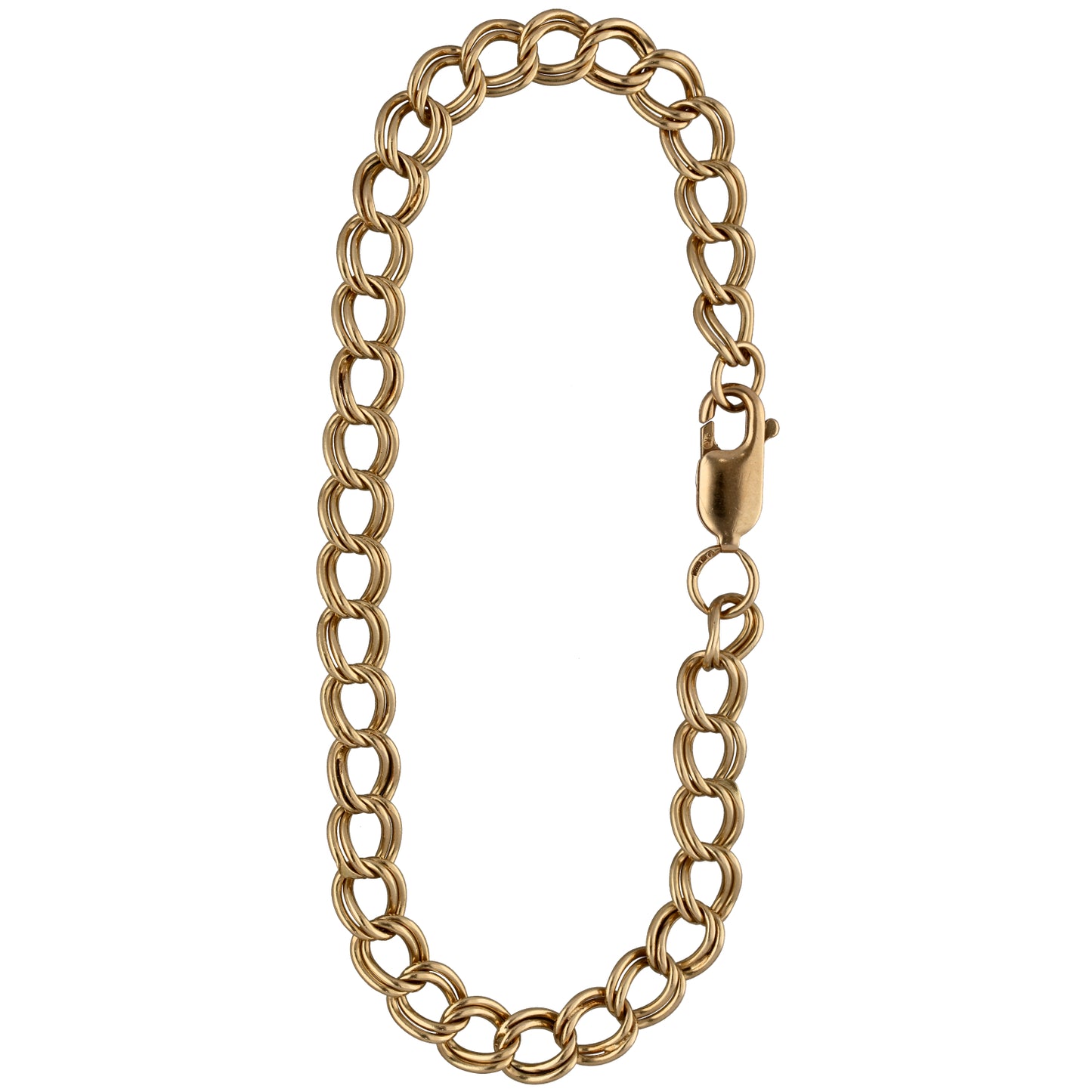 9ct Gold Double Curb Bracelet