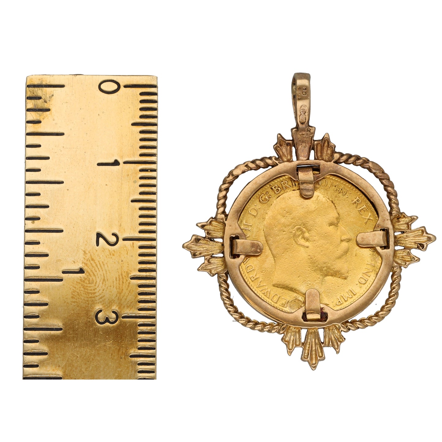 9ct Gold Half Sovereign Coin Pendant