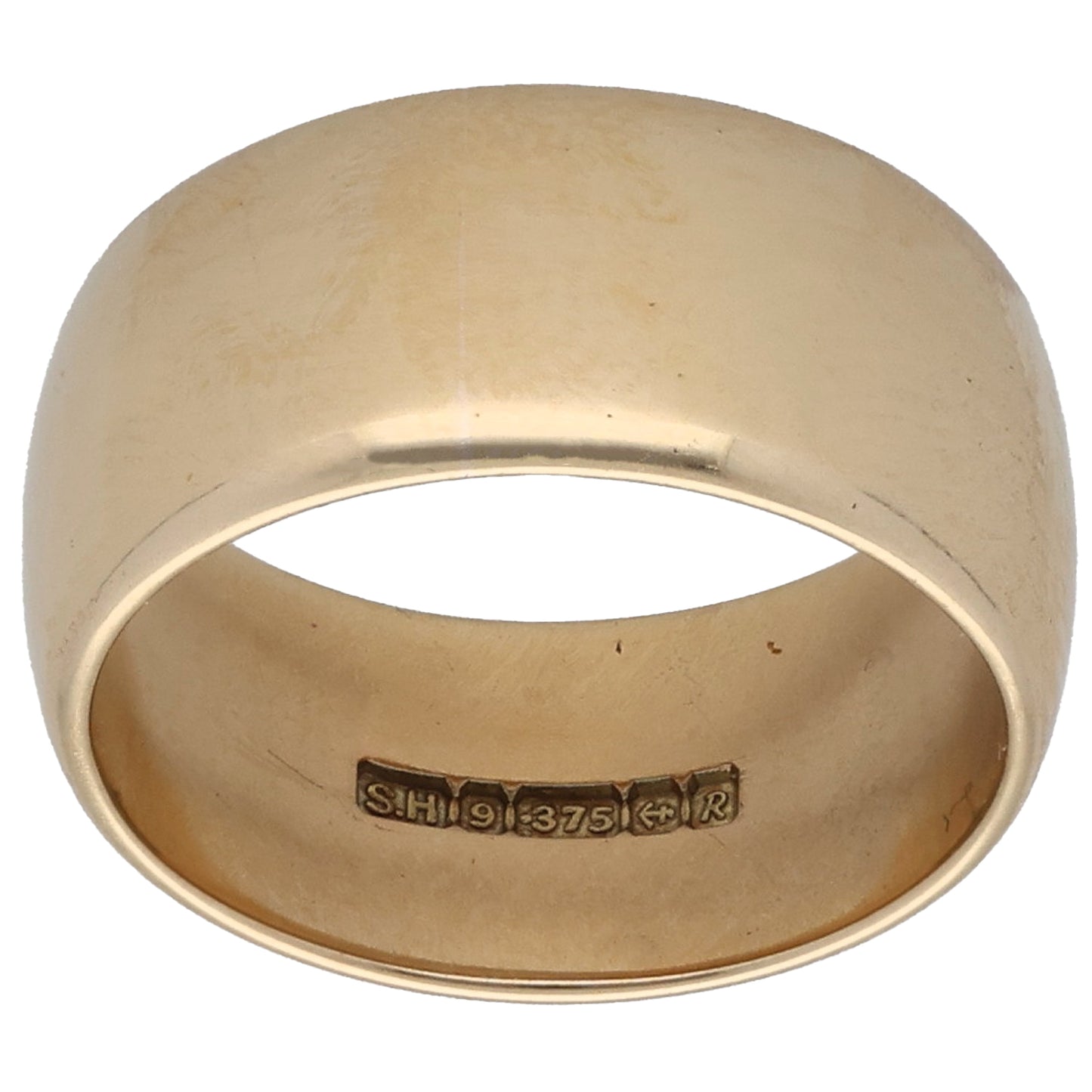 9ct Gold Plain Wedding Ring Size M