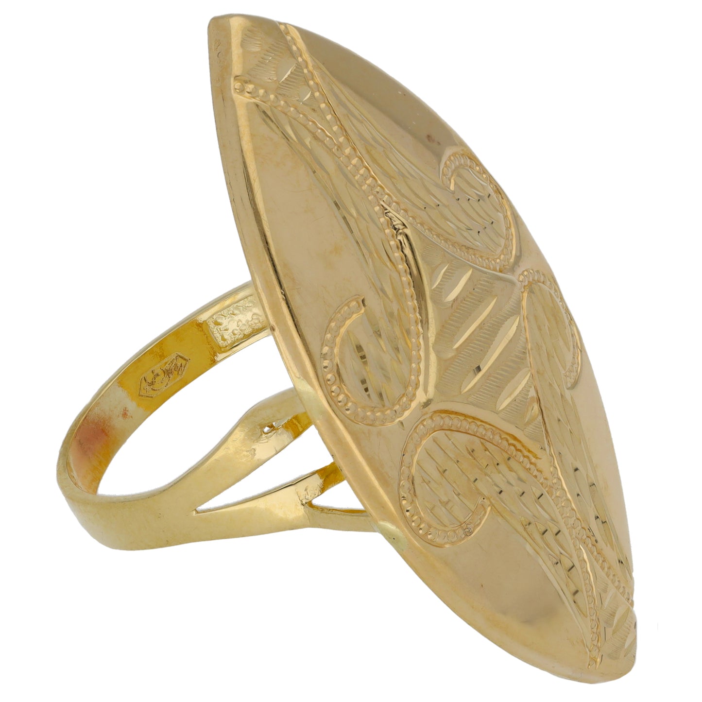 14ct Gold Dress/Cocktail Ring Size R