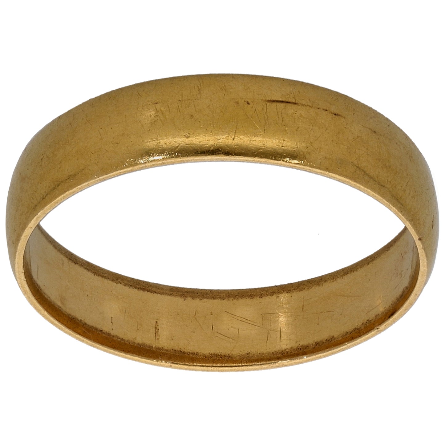 22ct Gold Plain Wedding Ring Size O