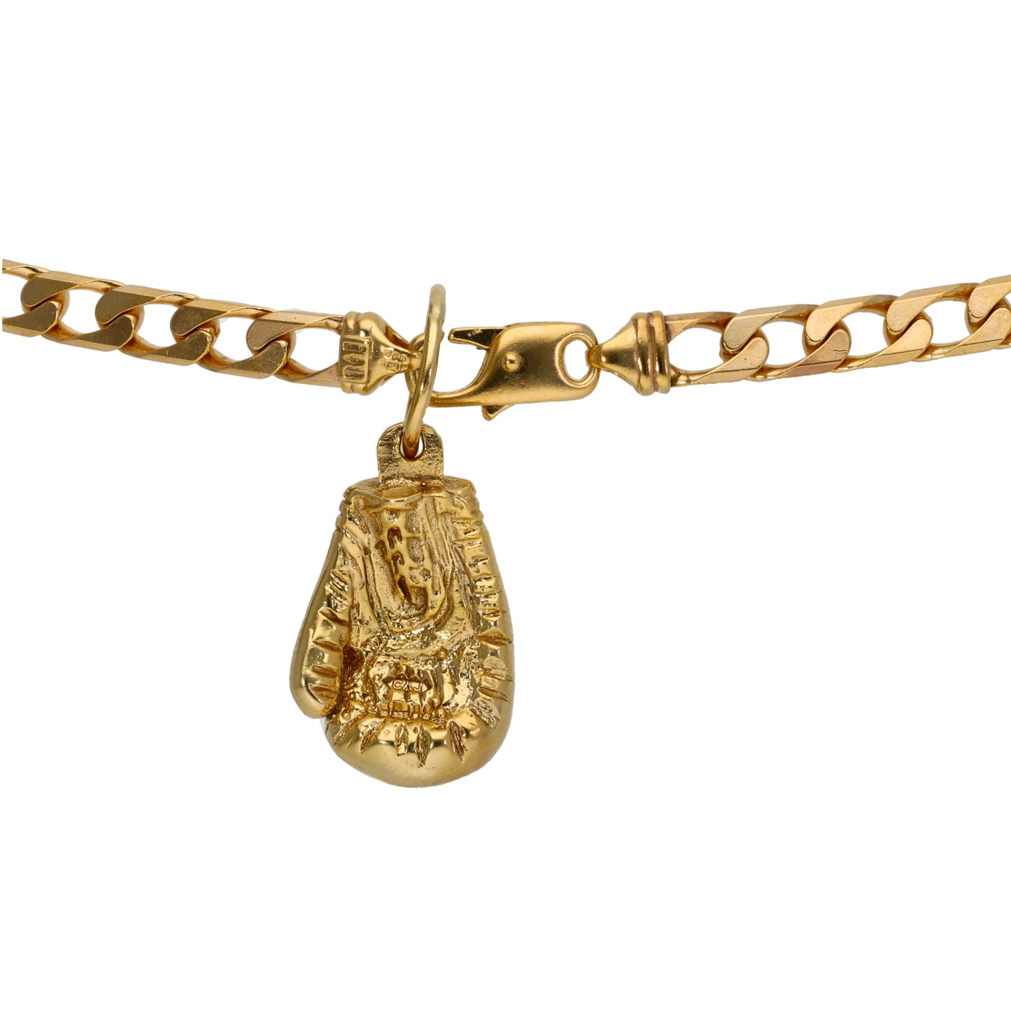 9ct Gold Boxing Glove Pendant With Chain
