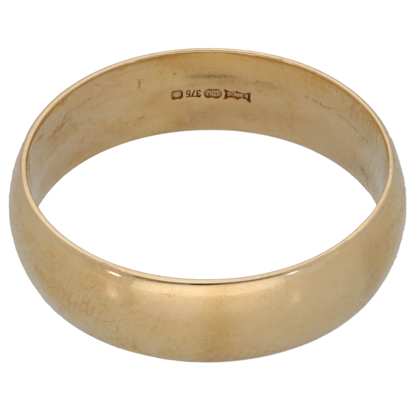9ct Gold Plain Wedding Ring Size U