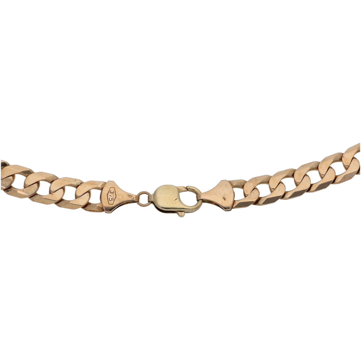 9ct Gold Curb Chain 22"