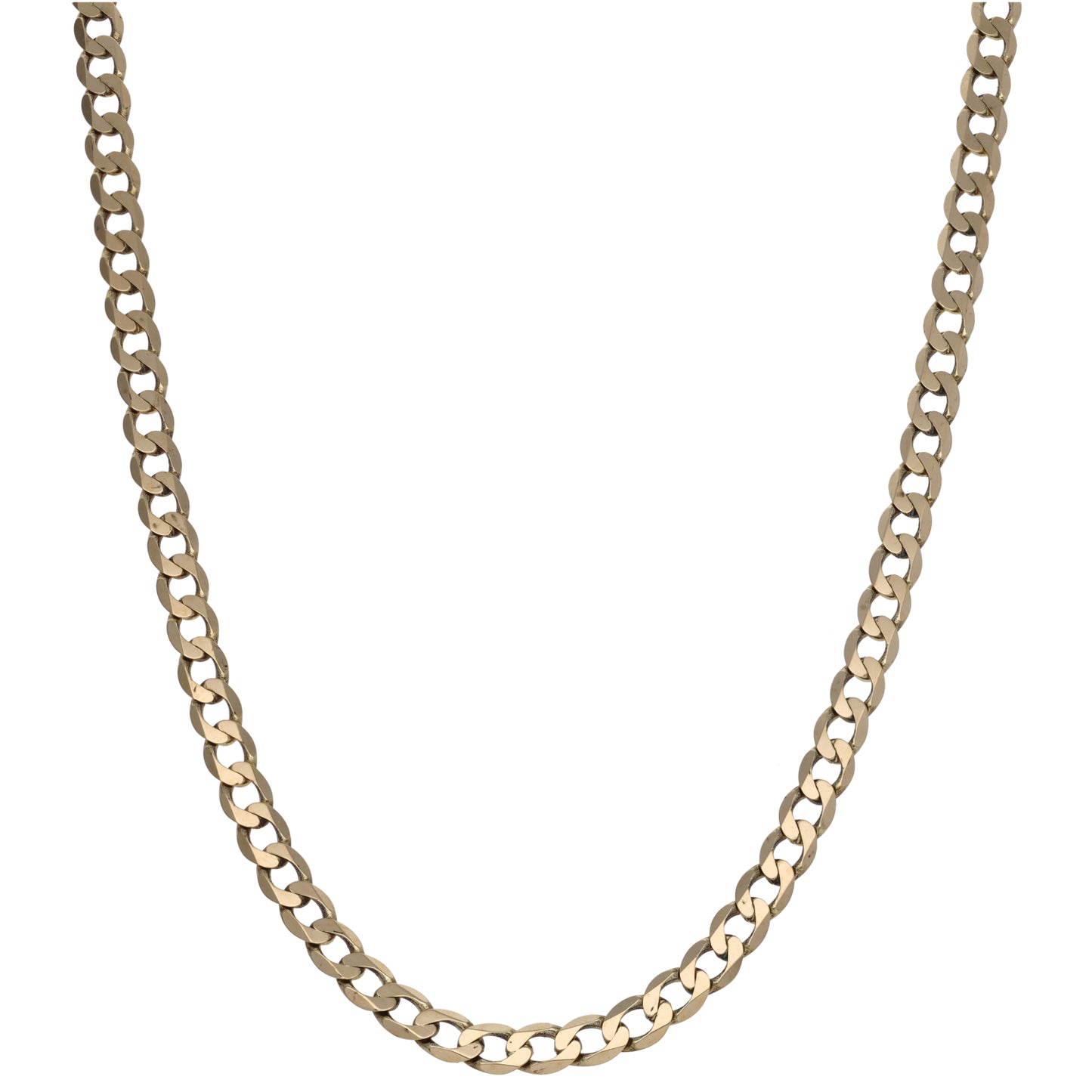 9ct Gold Curb Chain 18"