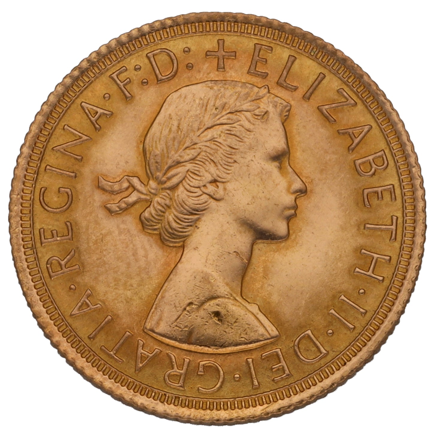 22ct Gold Queen Elizabeth II Full Sovereign Coin 1966