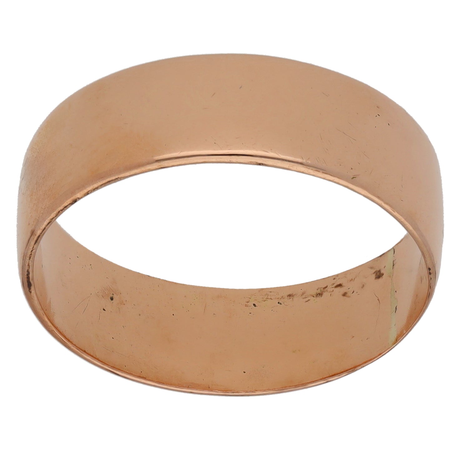 9ct Rose Gold Plain Wedding Ring Size R