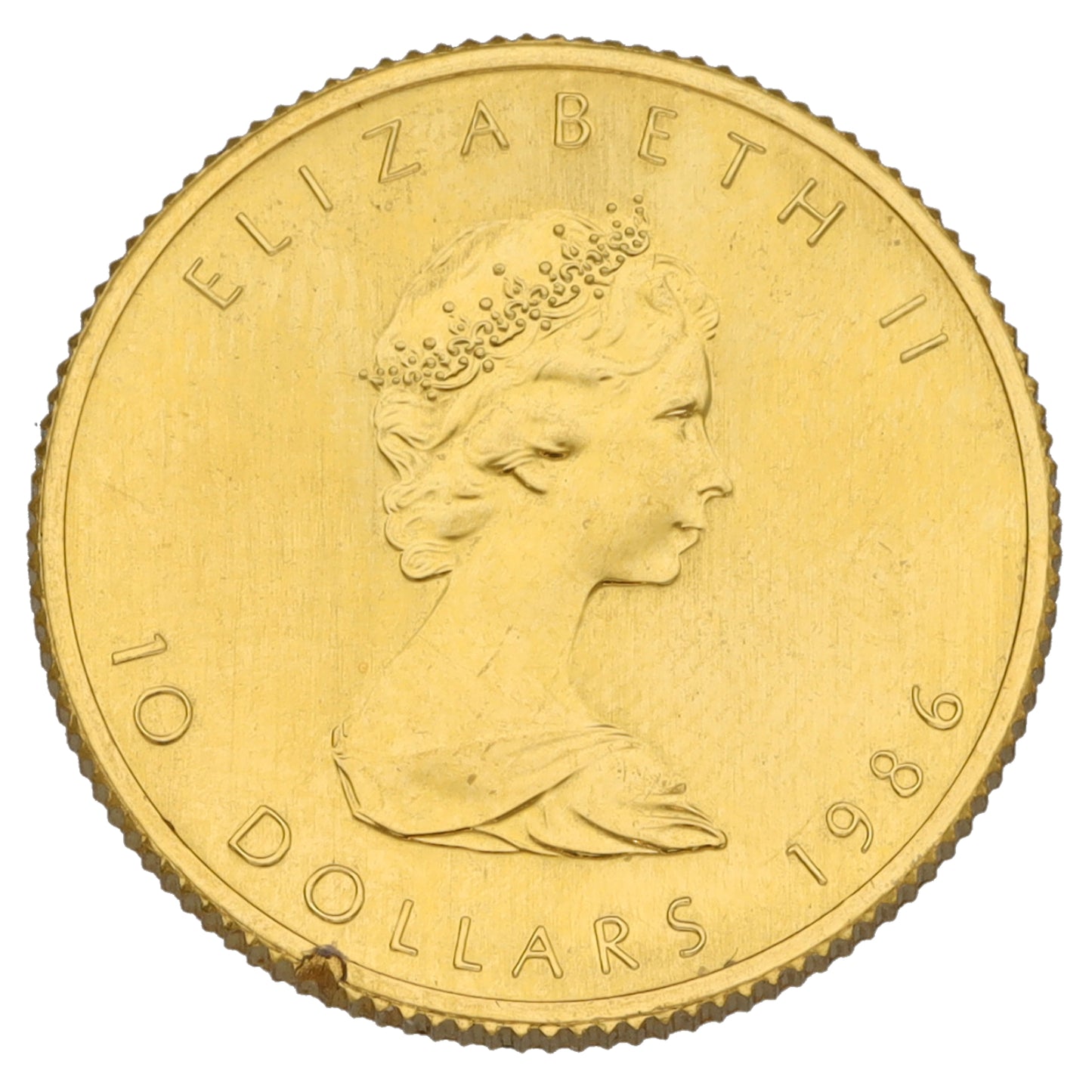 24ct Gold Canada Maple 1/4 OZ Coin 1986