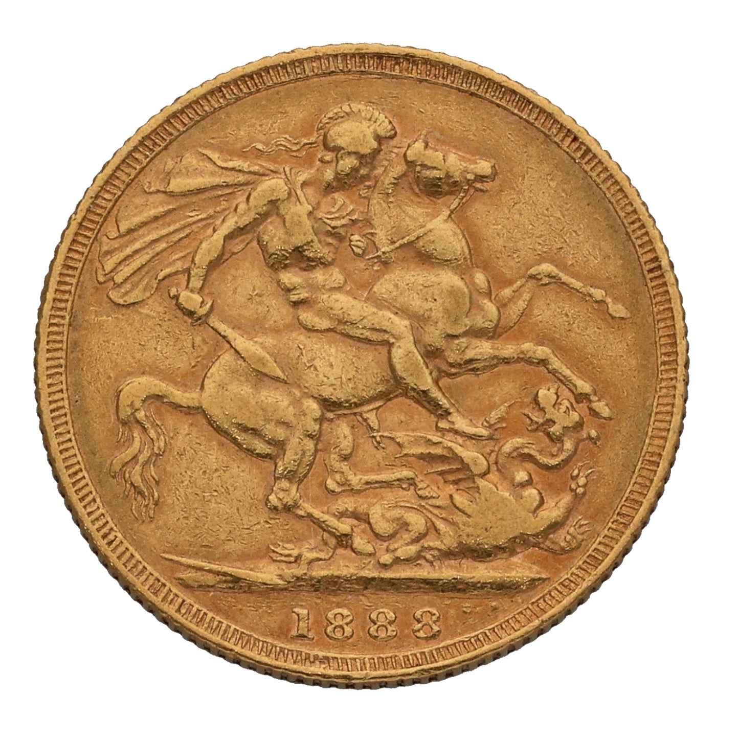 22ct Gold Queen Victoria Full Sovereign Coin 1888