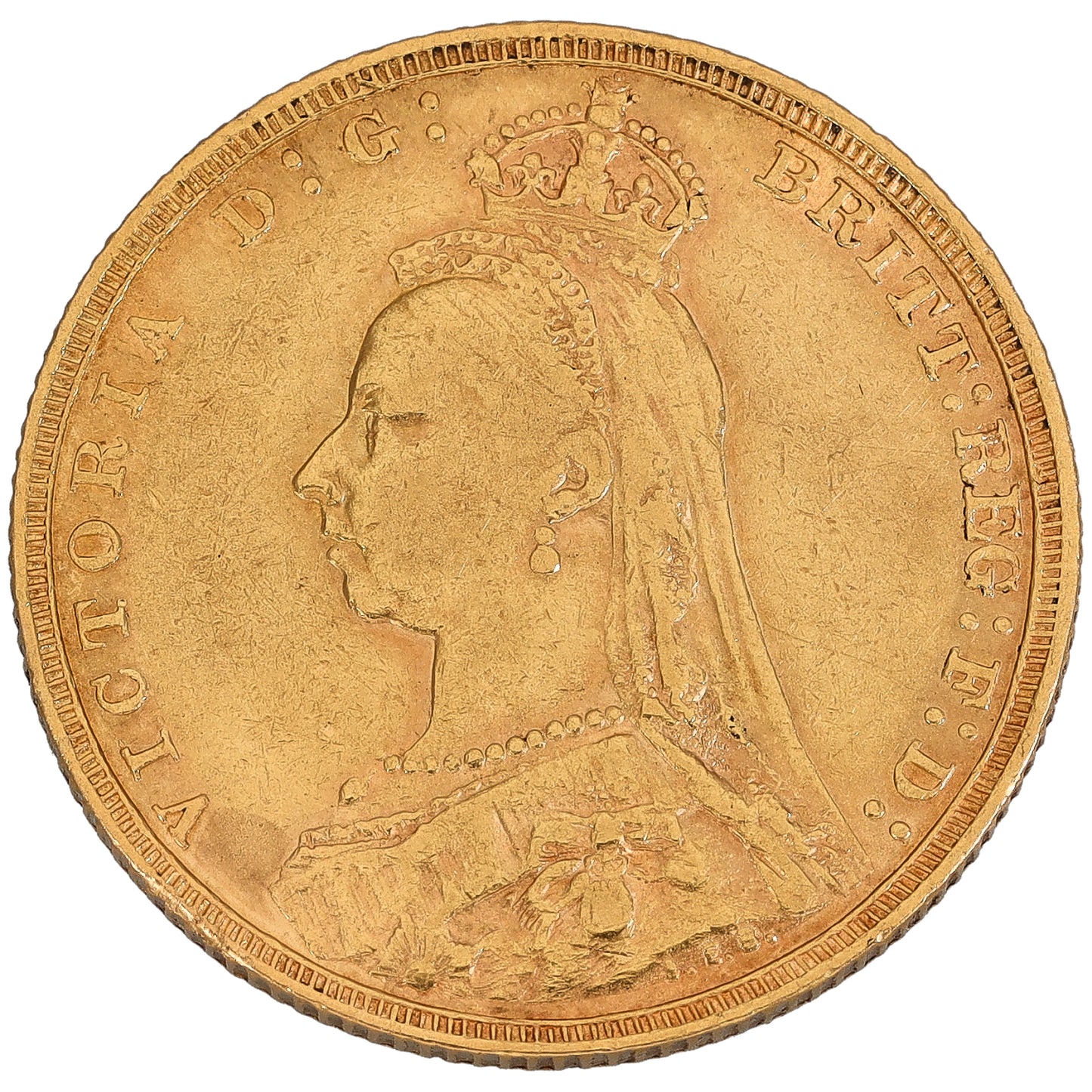 22ct Gold Queen Victoria Full Sovereign Coin 1891
