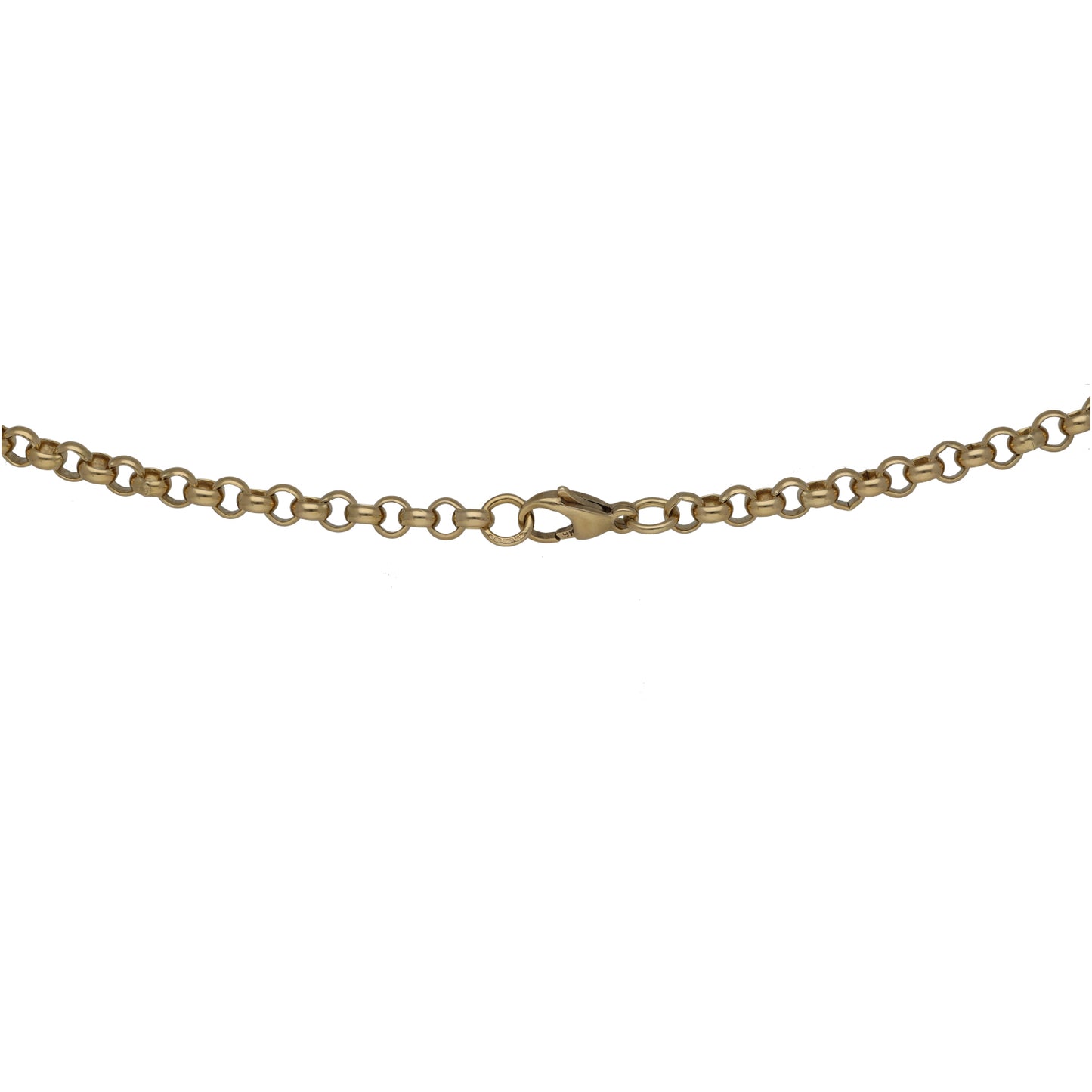 9ct Gold Belcher Chain 18"