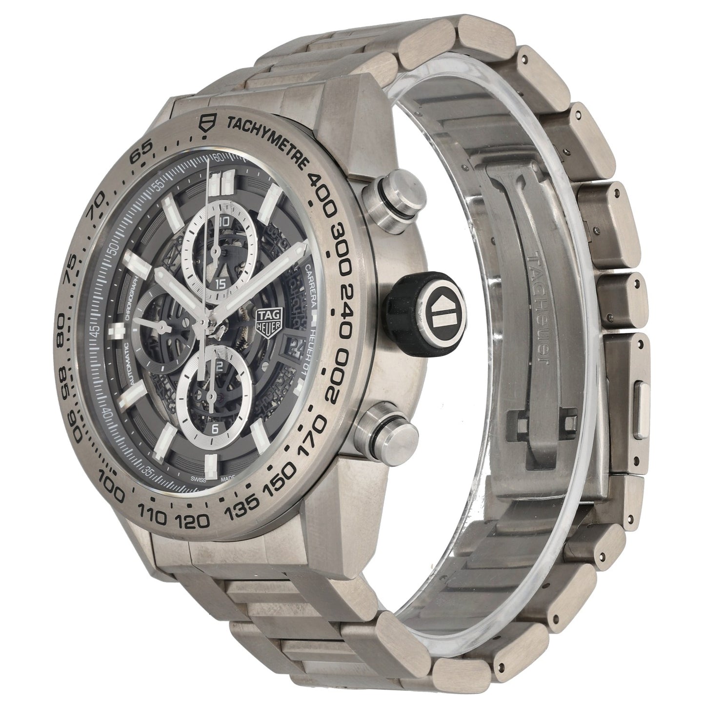 Tag Heuer Carrera CAR2A8A 43mm Titanium Watch