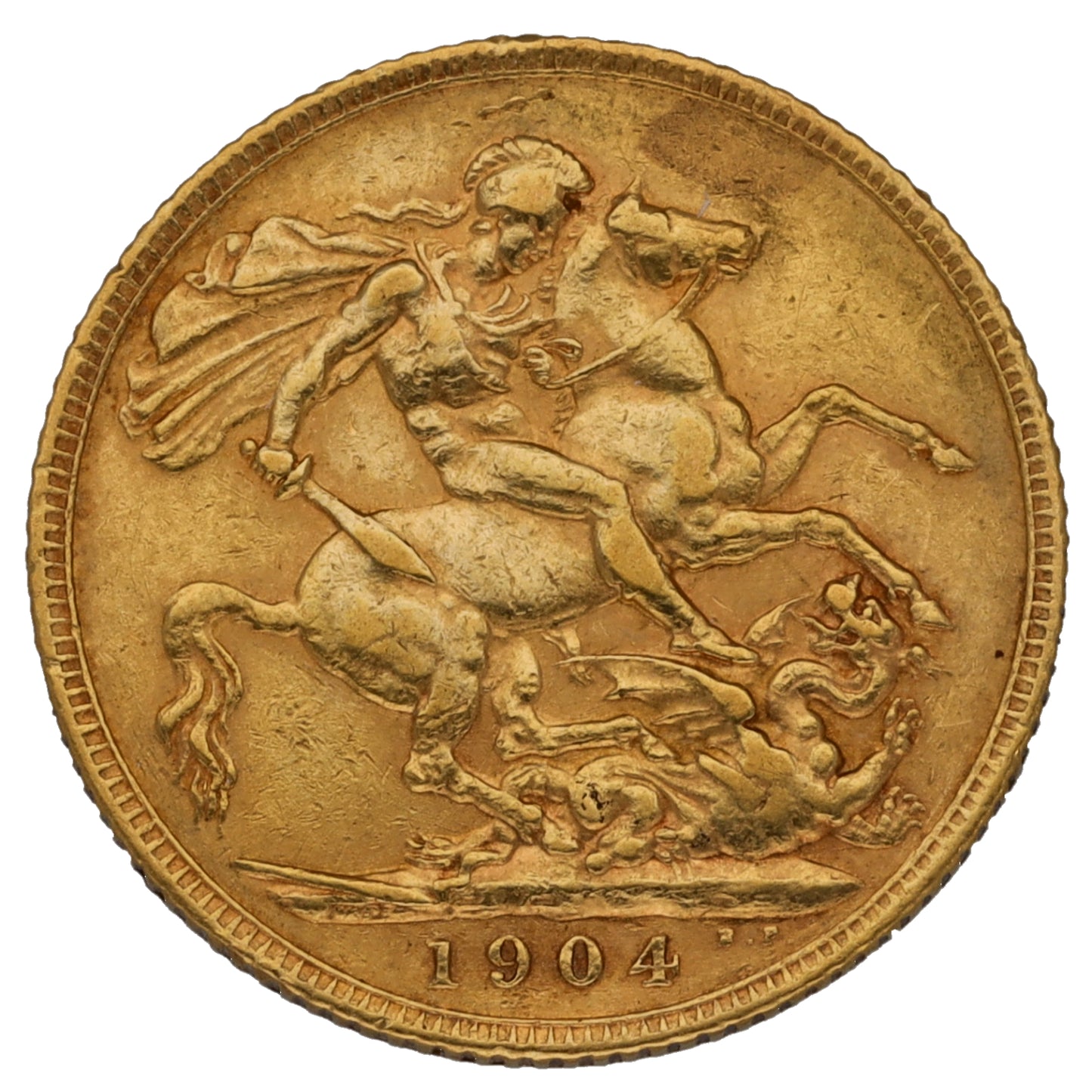 22ct Gold King Edward VII Full Sovereign Coin 1904