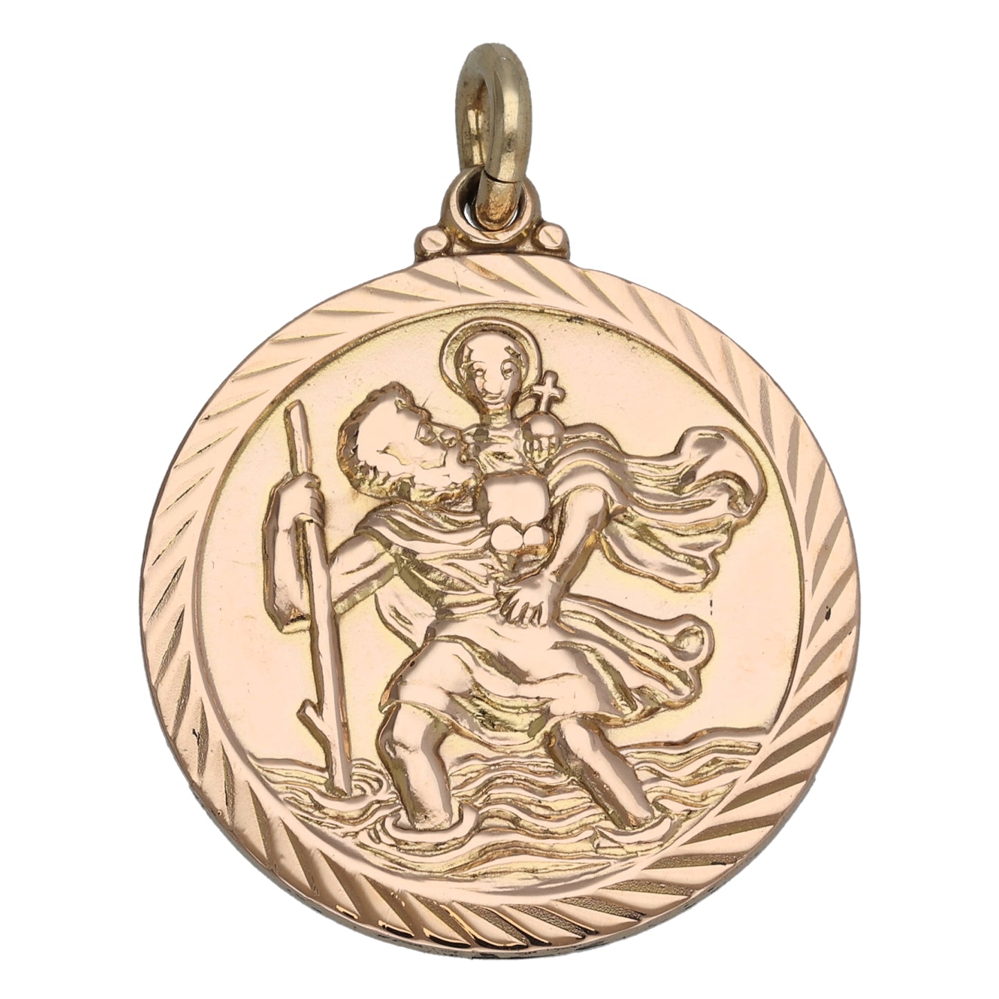 9ct Gold St Christopher Pendant
