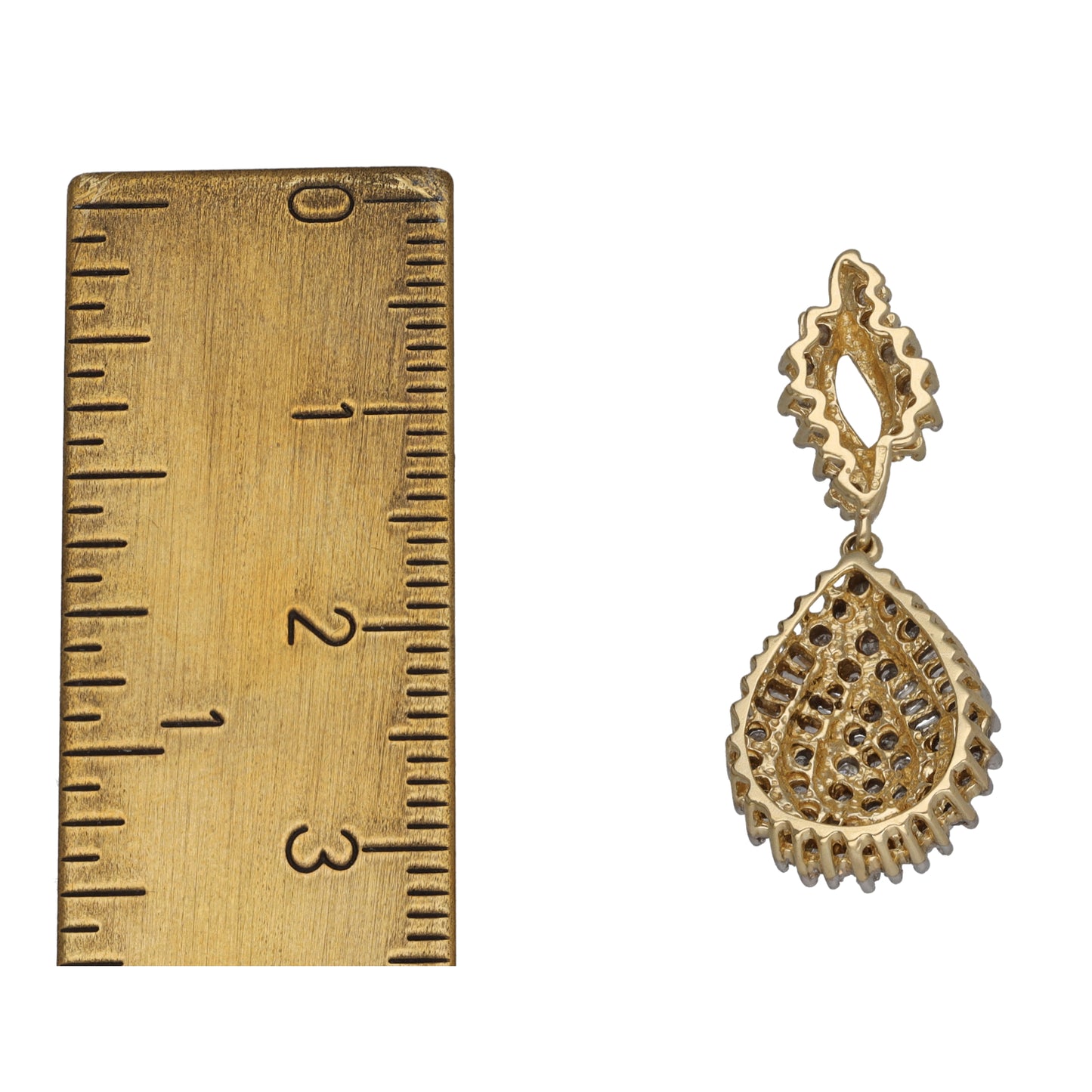 9ct Gold 0.35ct Diamond Cluster Pendant