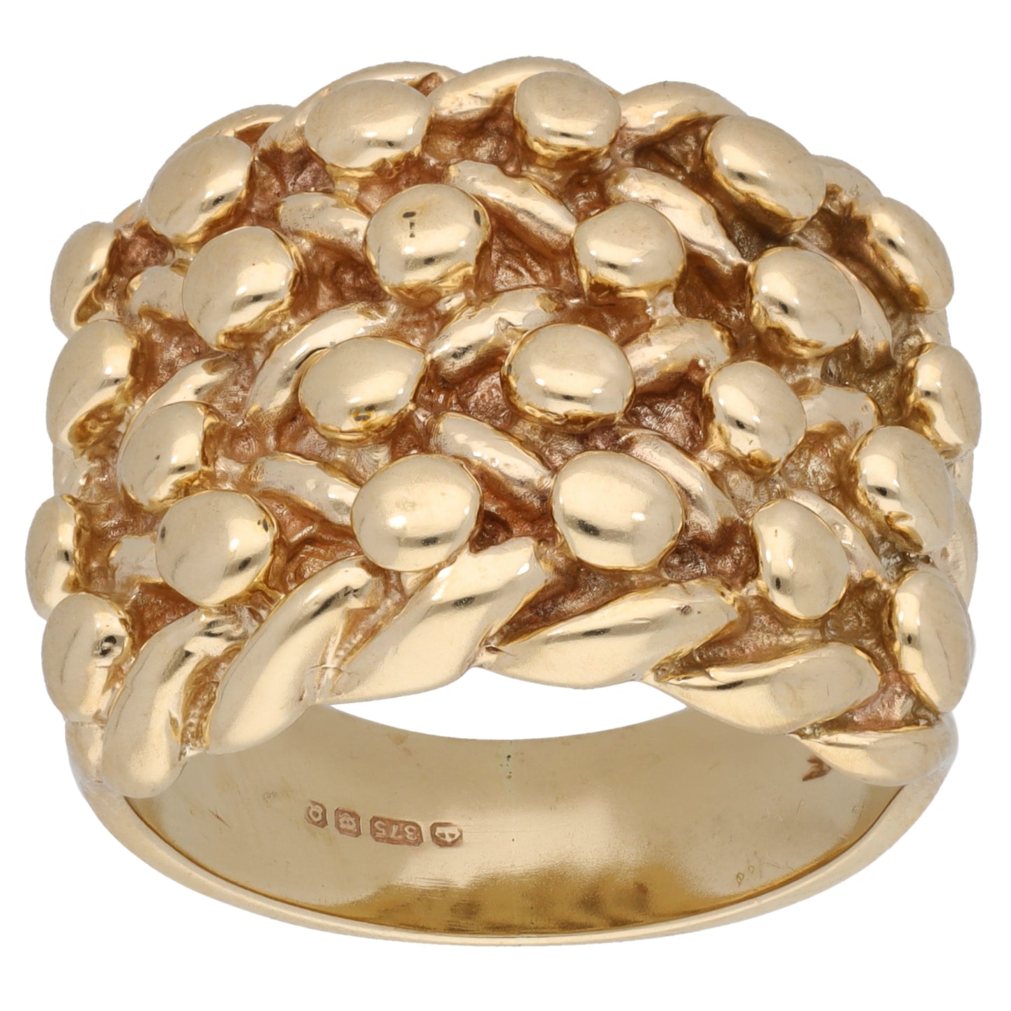 9ct Gold Keeper Ring Size U