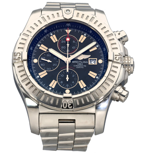 Breitling Super Avenger A13370 48mm Stainless Steel Watch