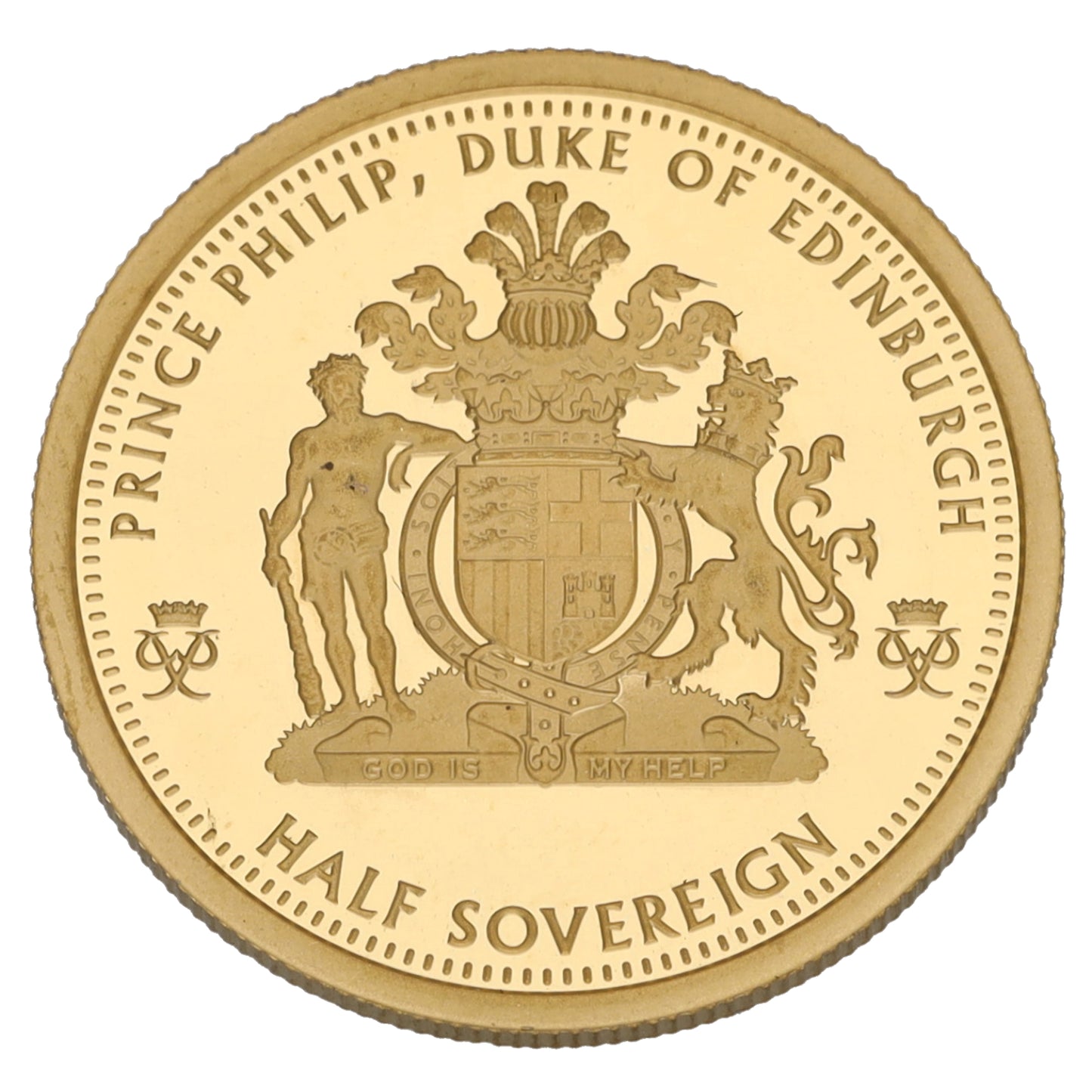 22ct Gold Prince Phillip Duke Of Edinburgh Half Sovereign Coin 2021