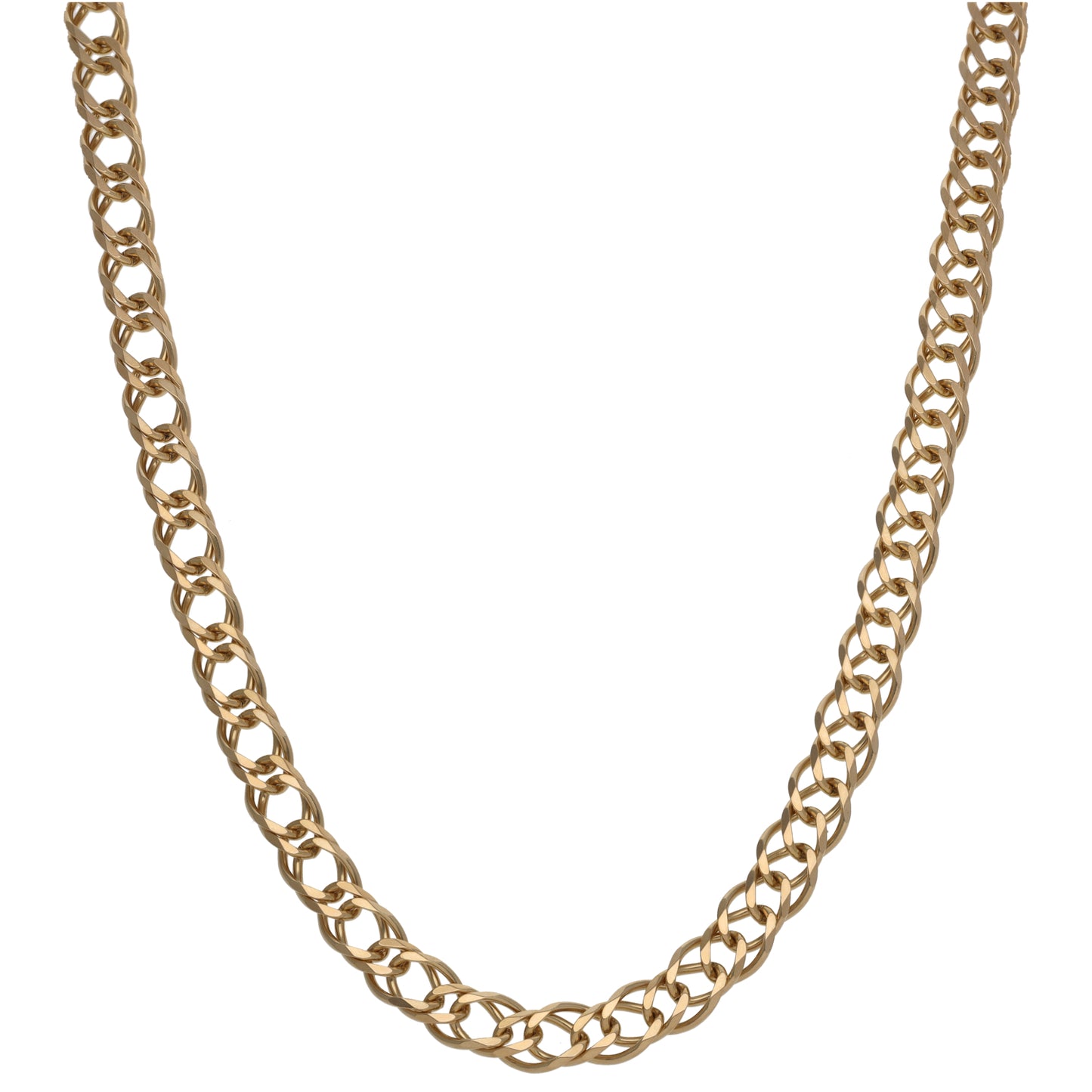 9ct Gold Double Curb Chain 28"