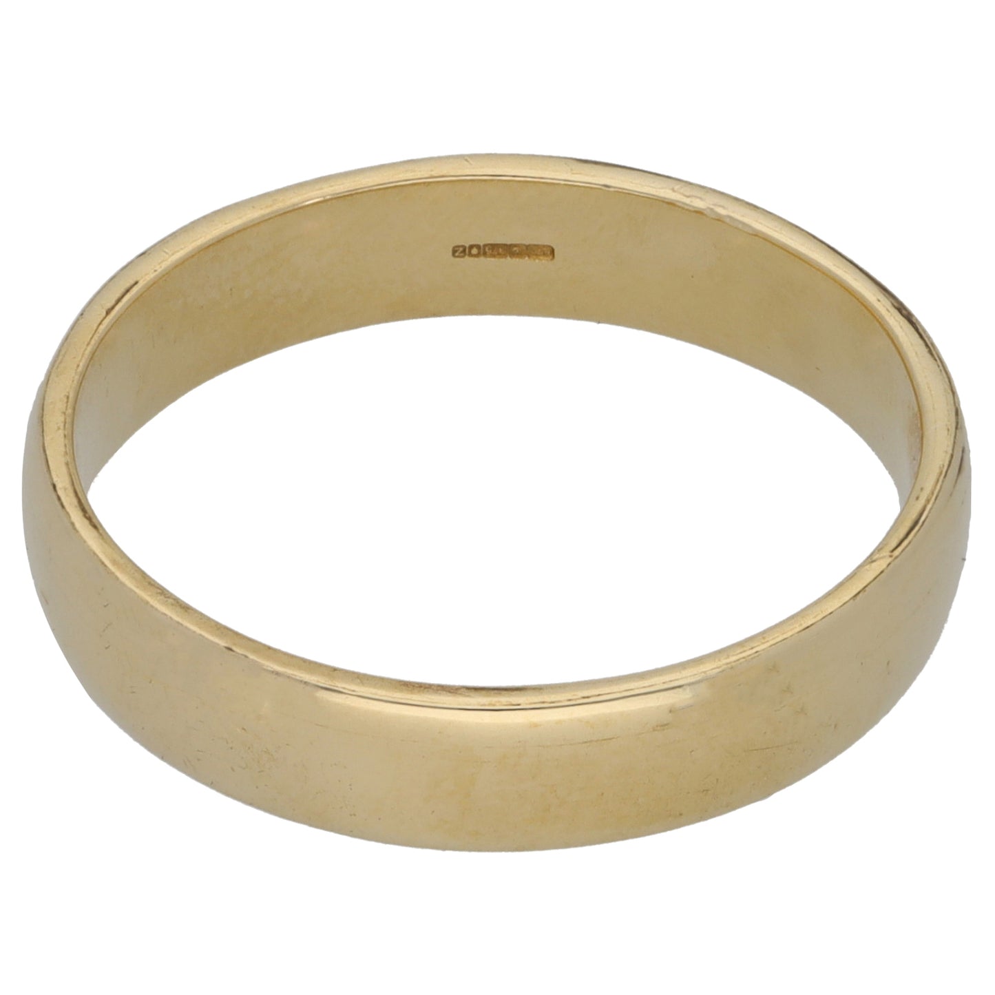 9ct Gold Plain Wedding Ring Size S