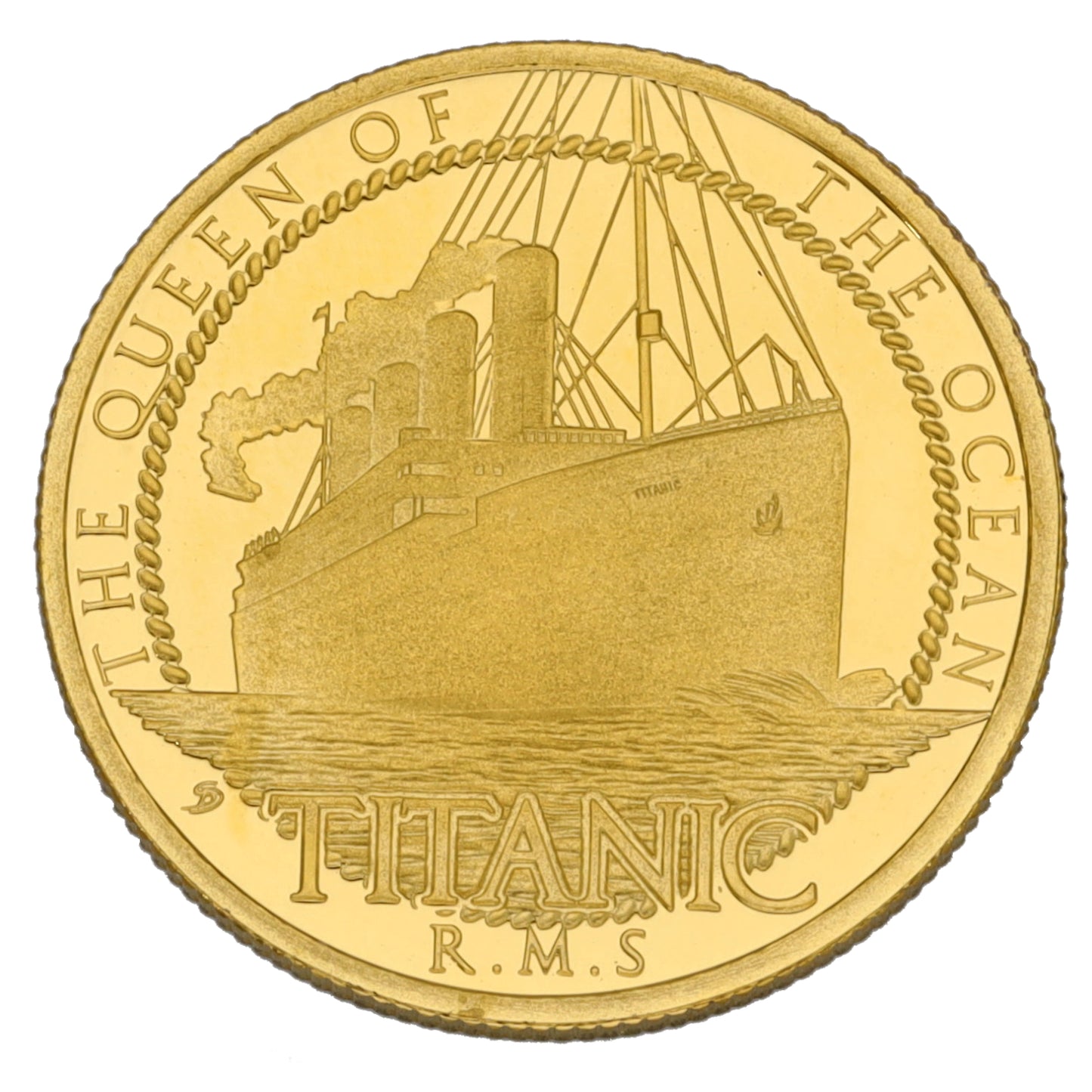 22ct Gold Titanic The Queen Of The Ocean 1/10 Crown Coin 2022