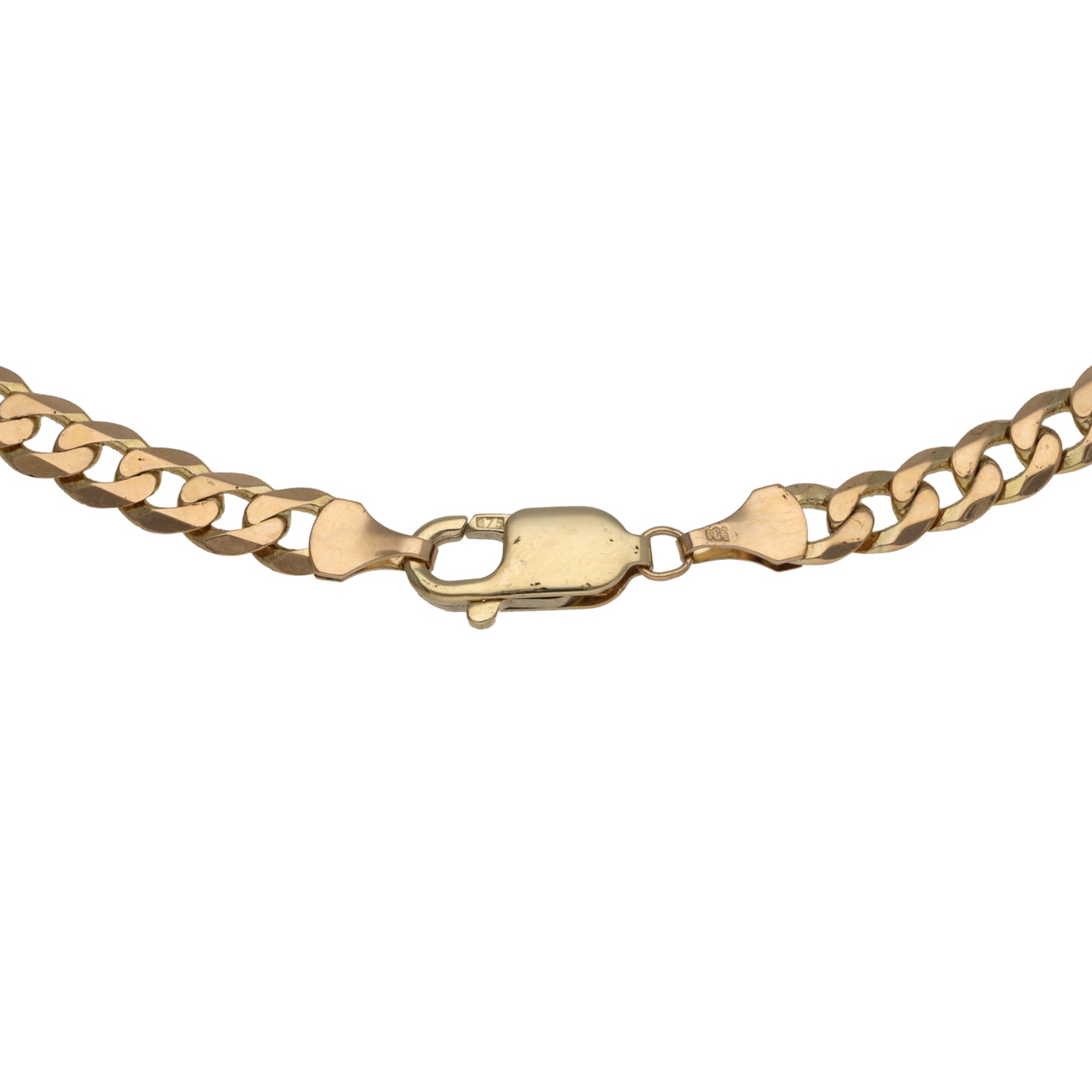 9ct Gold Curb Chain 18"