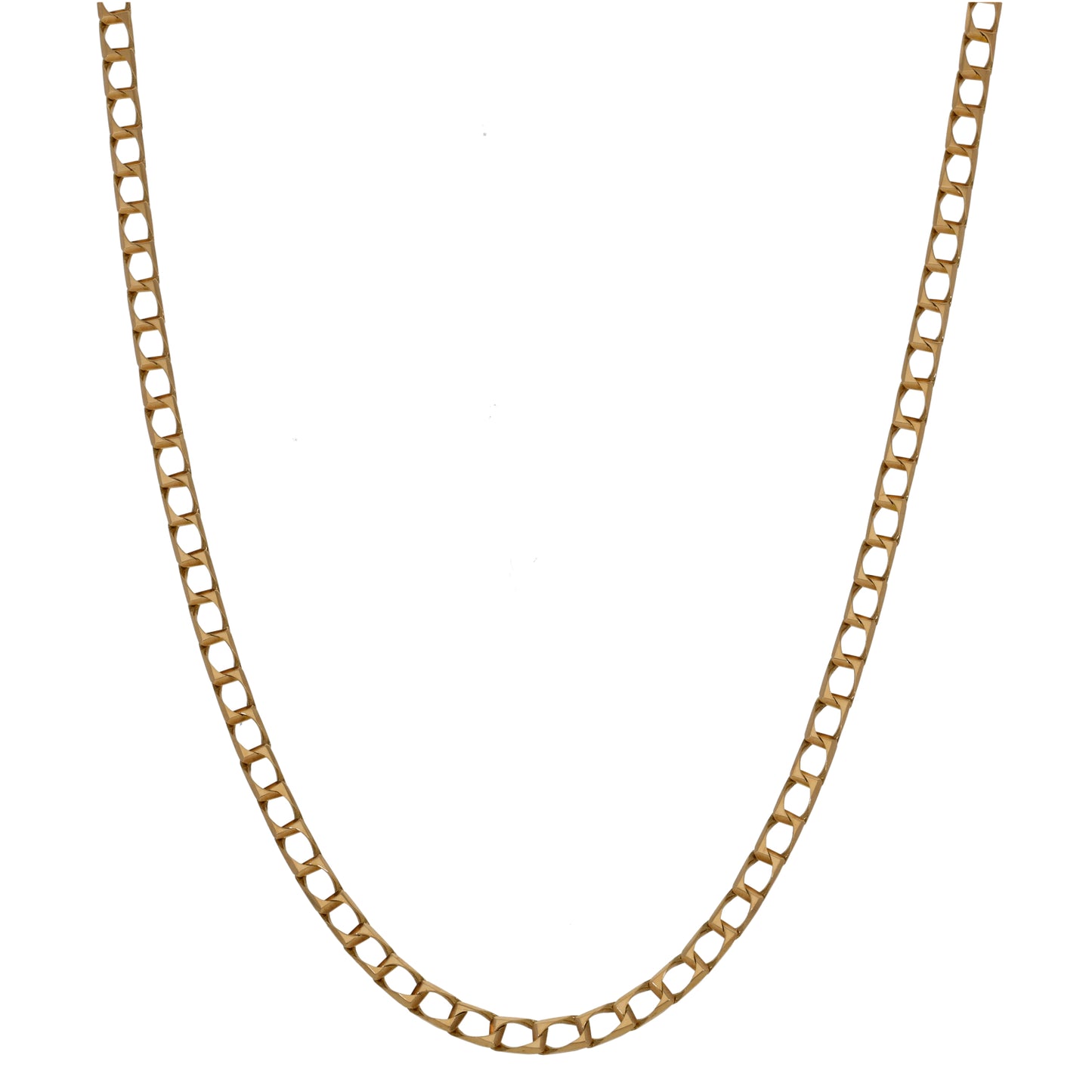 9ct Gold Curb Chain 20"