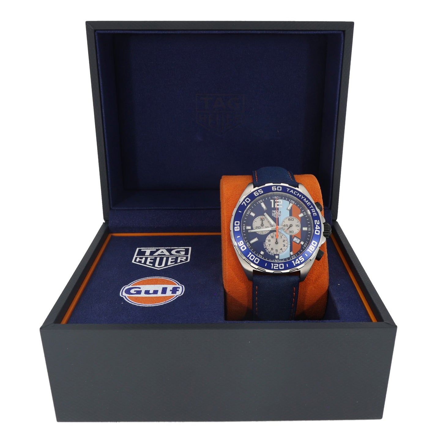Tag Heuer Formula 1 Gulf CAZ101N 43mm Stainless Steel Watch