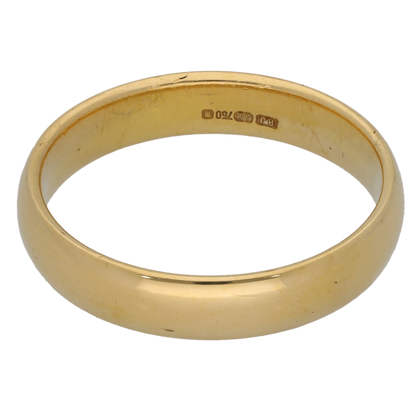 18ct Gold Plain Wedding Ring Size Y