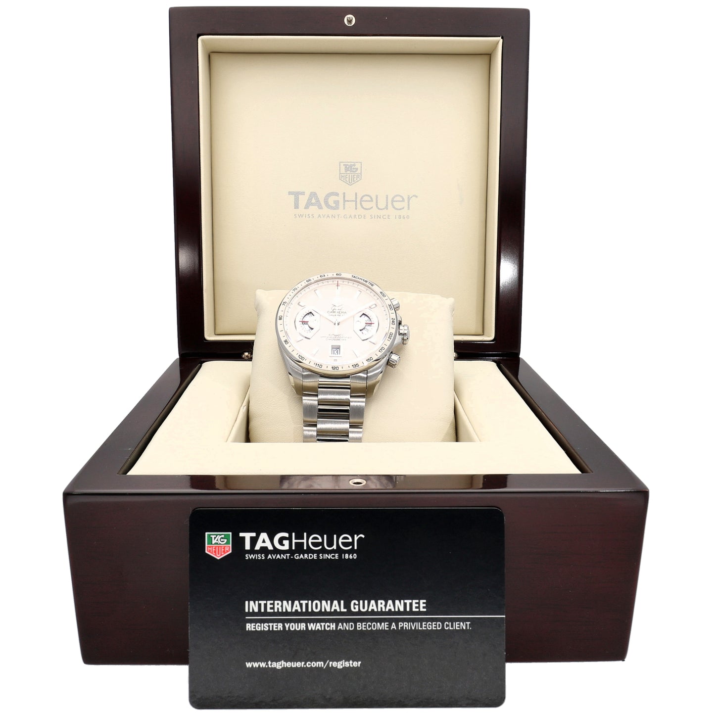 Tag Heuer Grand Carrera CAV511B 43mm Stainless Steel Watch