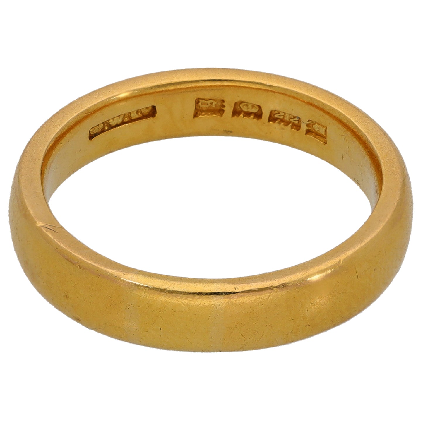 22ct Gold Plain Wedding Ring Size O