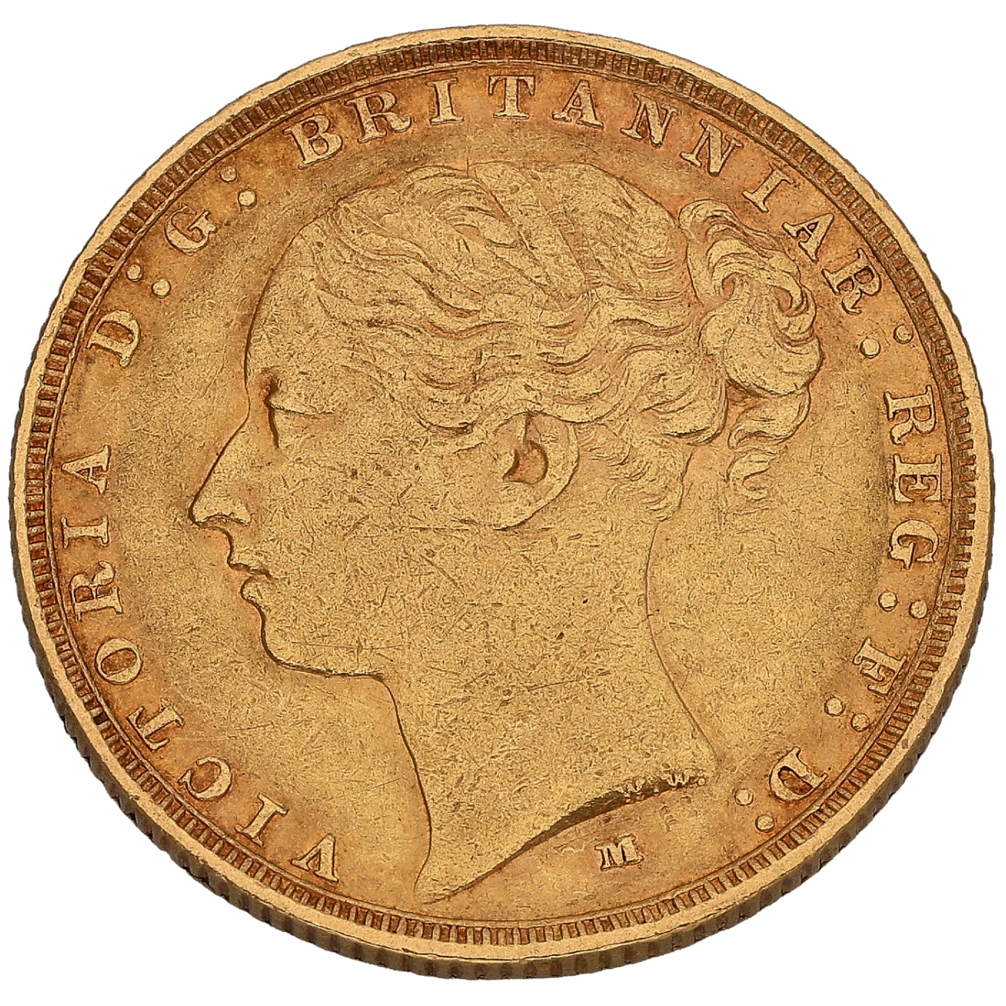 22ct Gold Queen Victoria Full Sovereign Coin 1884