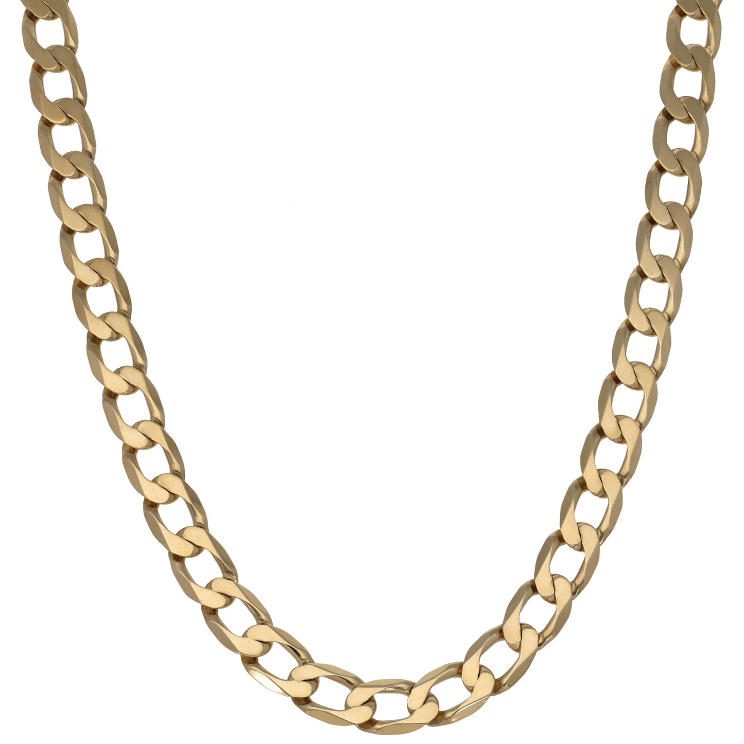 9ct Gold Curb Chain 21"