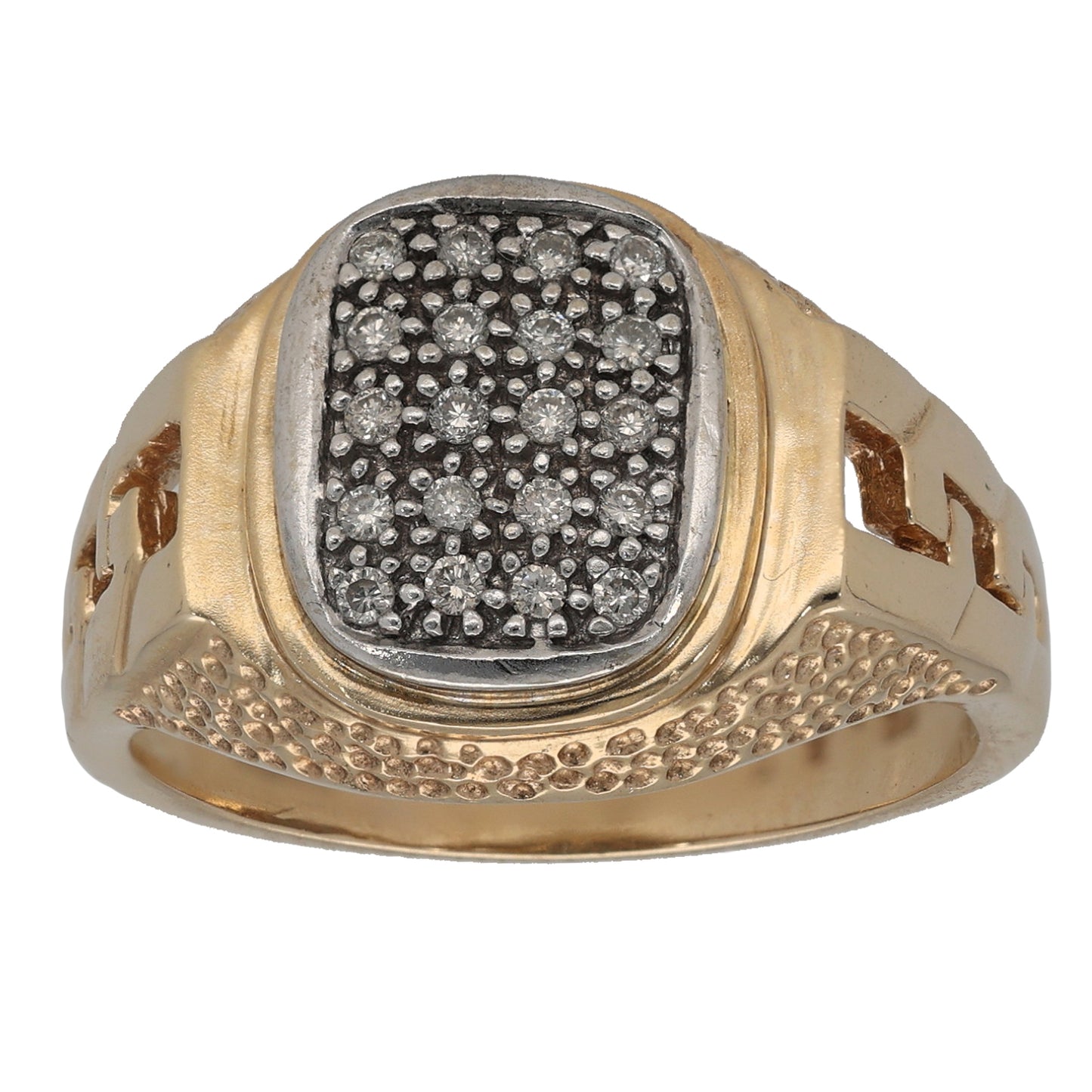 9ct Gold 0.25ct Diamond Alternative Ring Size V