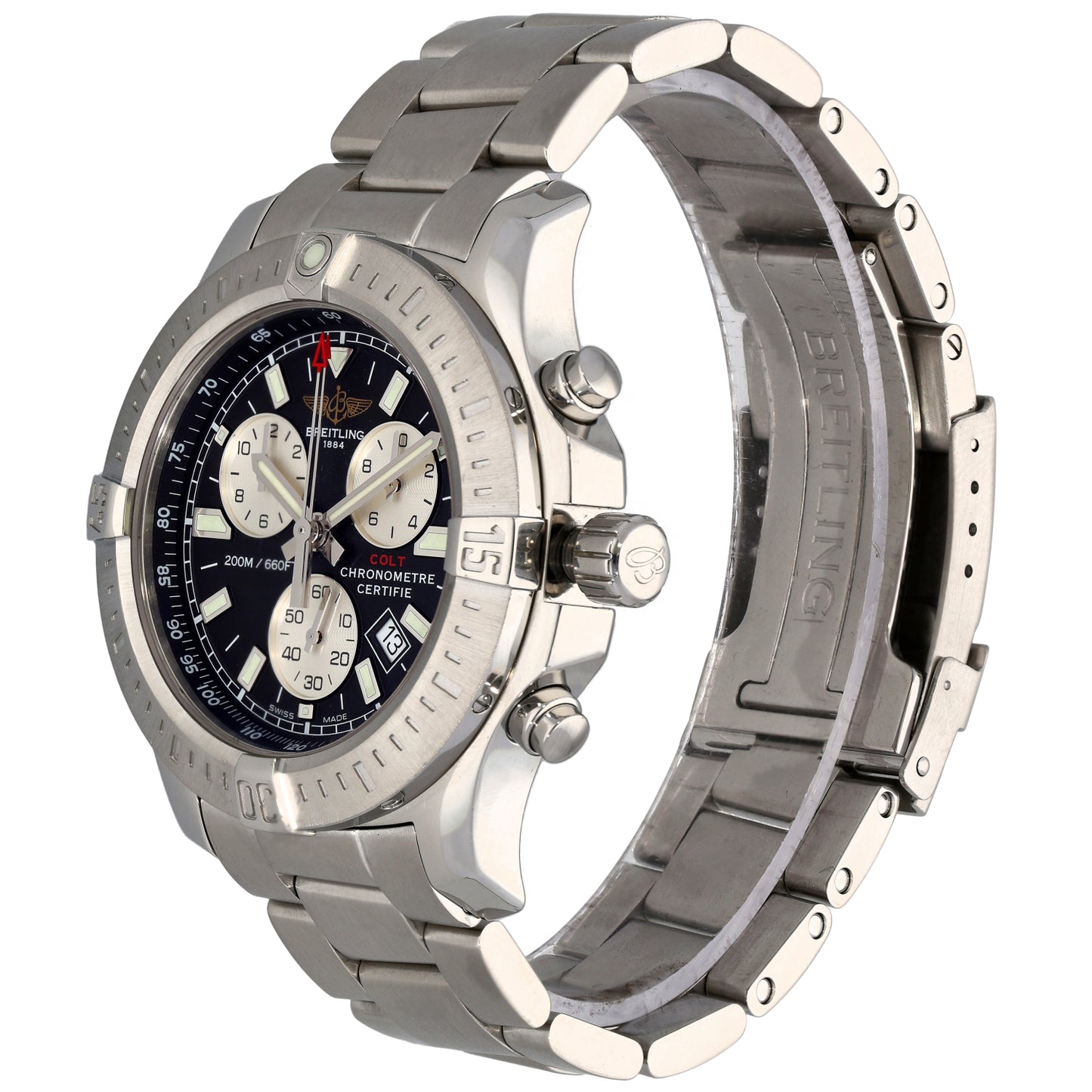 Breitling Colt Chronograph II A73388 44mm Stainless Steel Watch